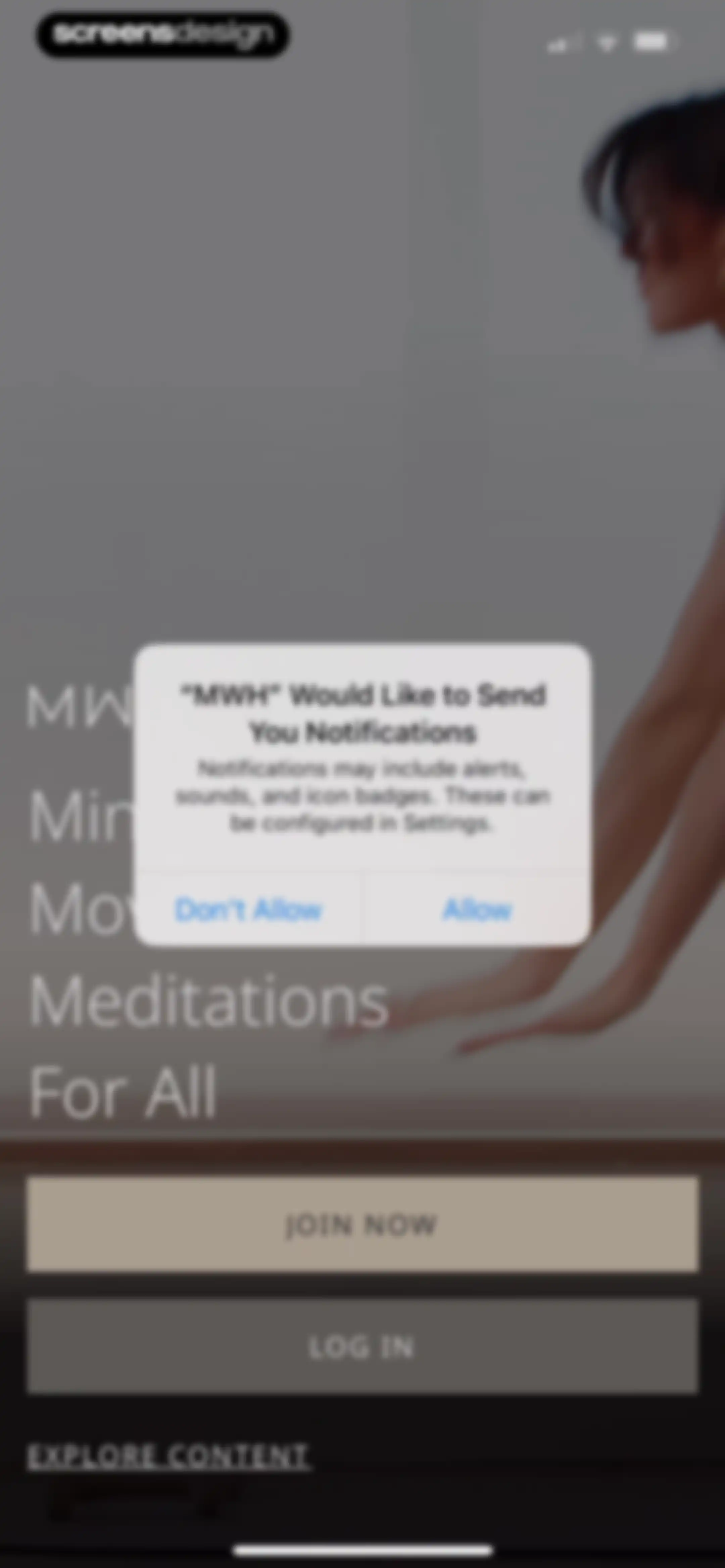 MWH: Fitness + Wellness screen 2