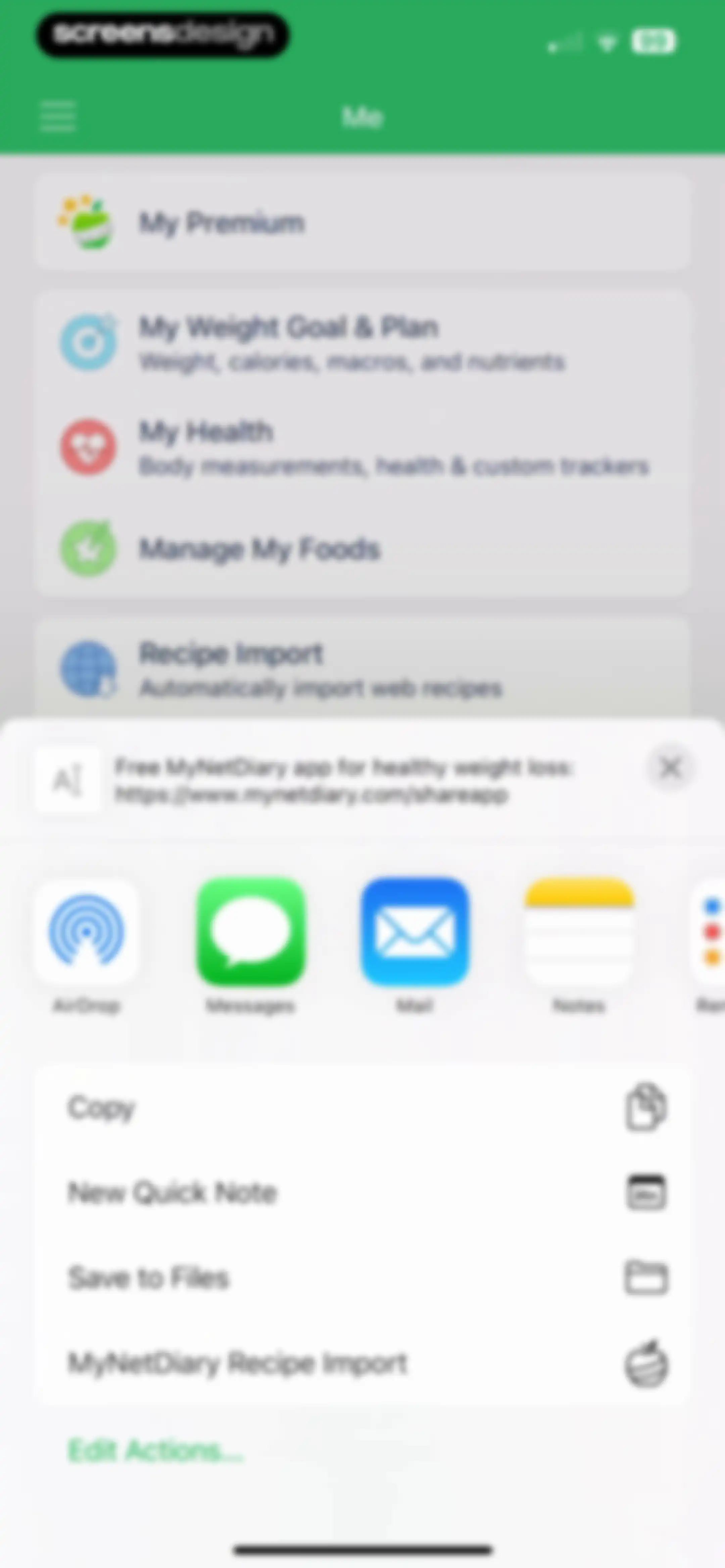 Calorie Counter - MyNetDiary screen 317