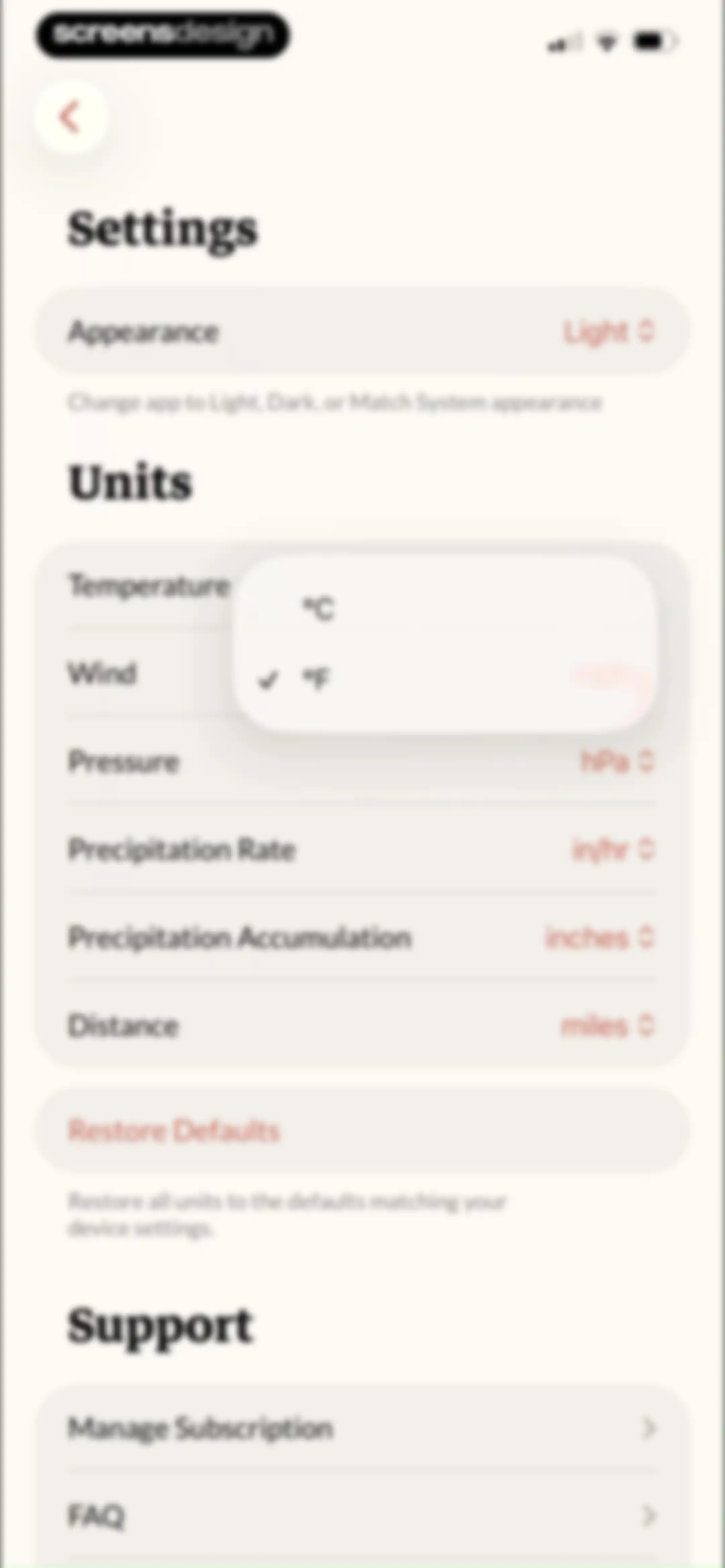 Acme Weather screen 85