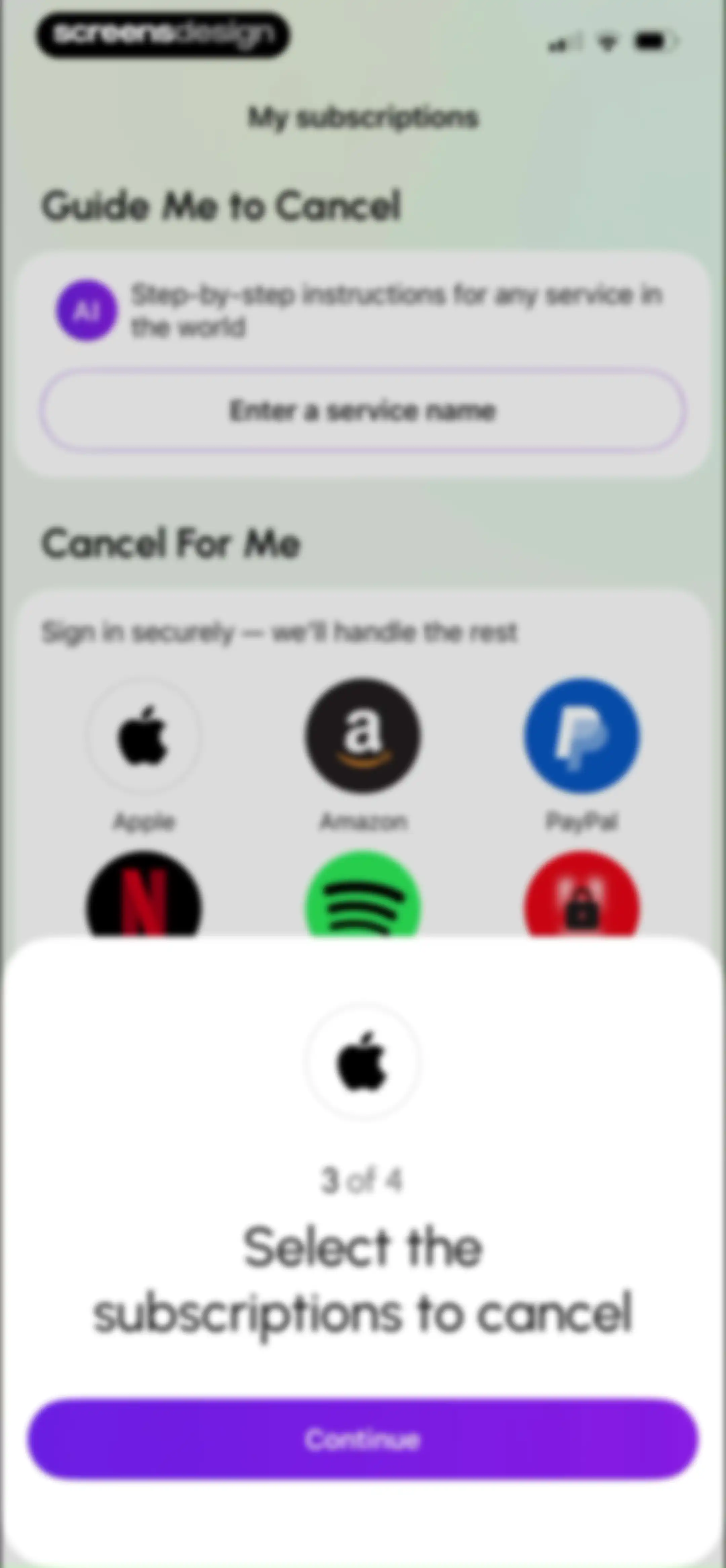 MonoBoost Cancel Subscriptions screen 37