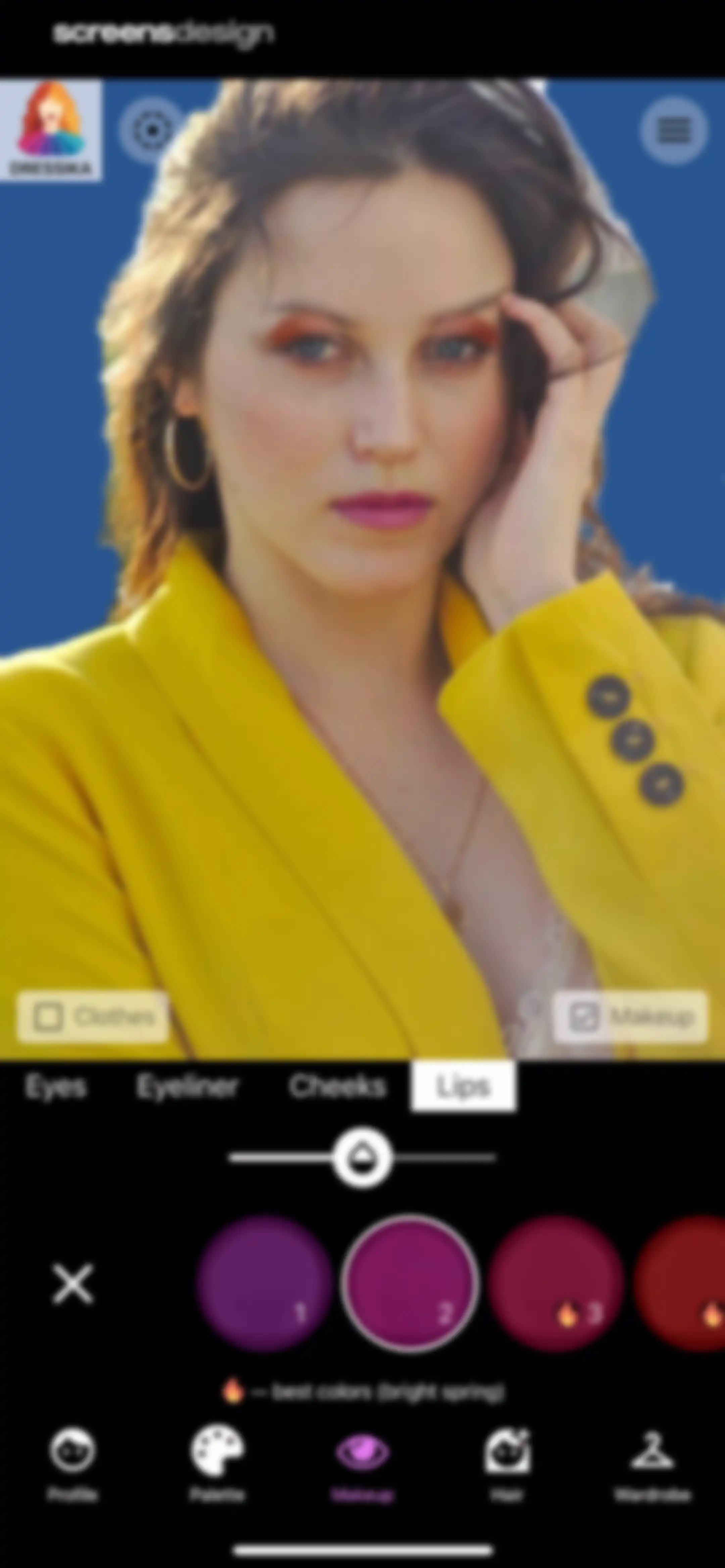 Color Analysis - Dressika screen 54