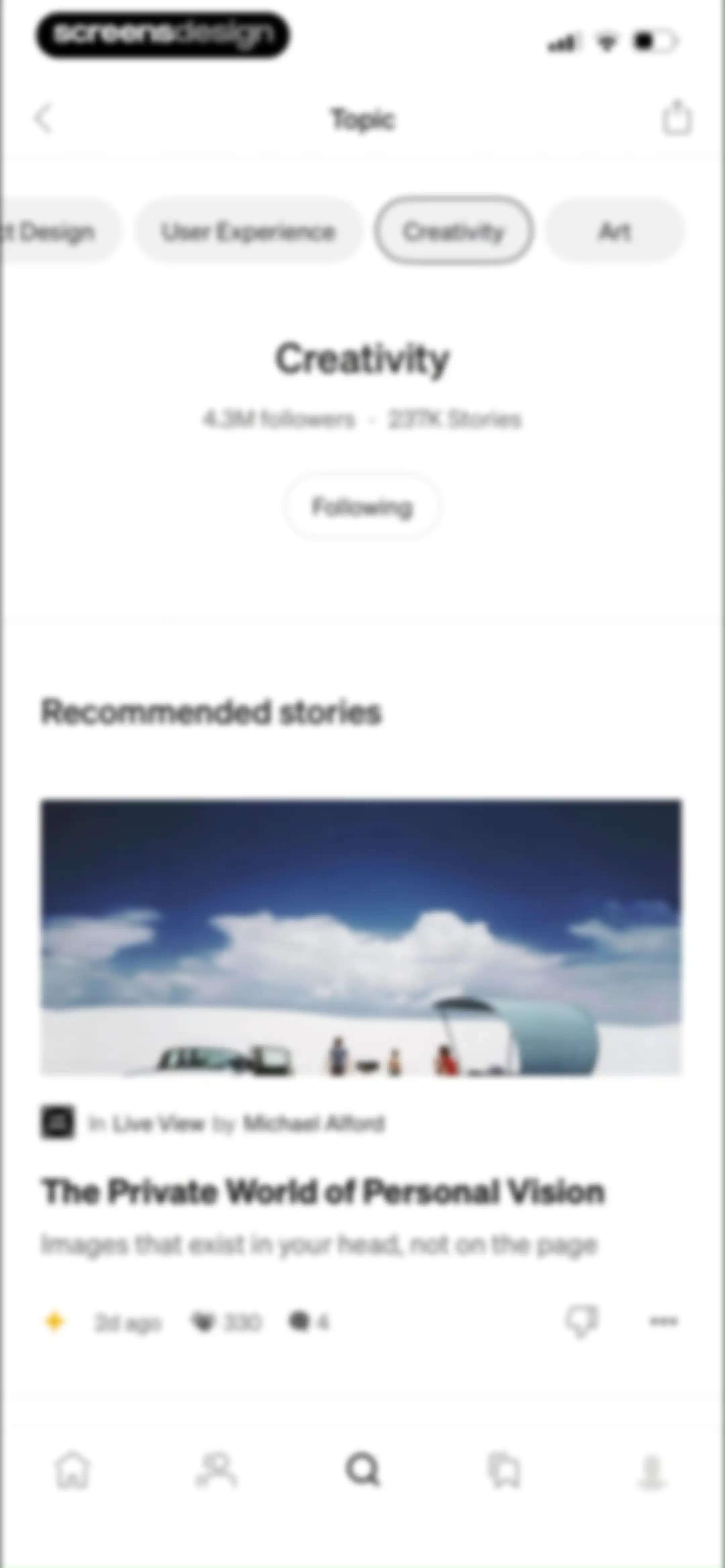 Medium: Read & Write Stories screen 91