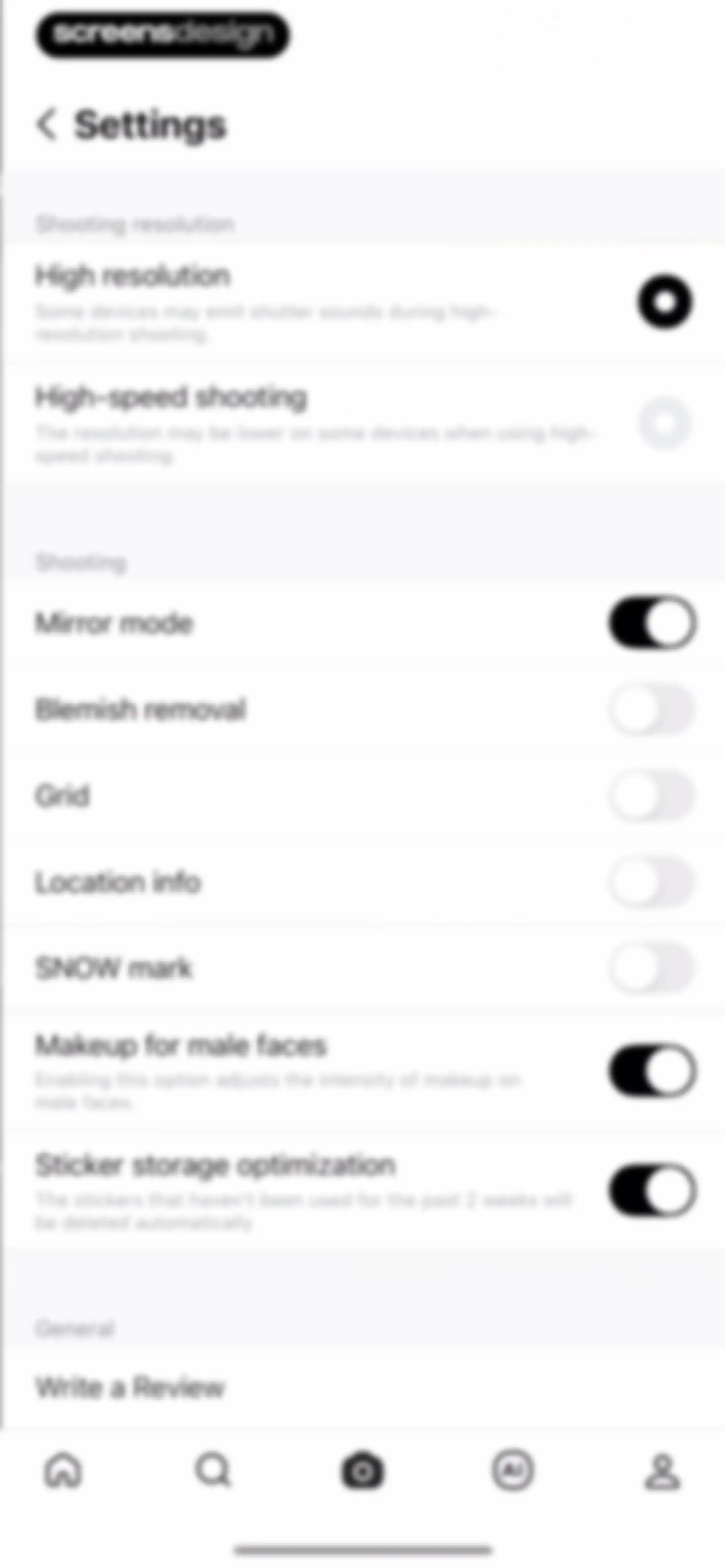 SNOW - AI Profile screen 39