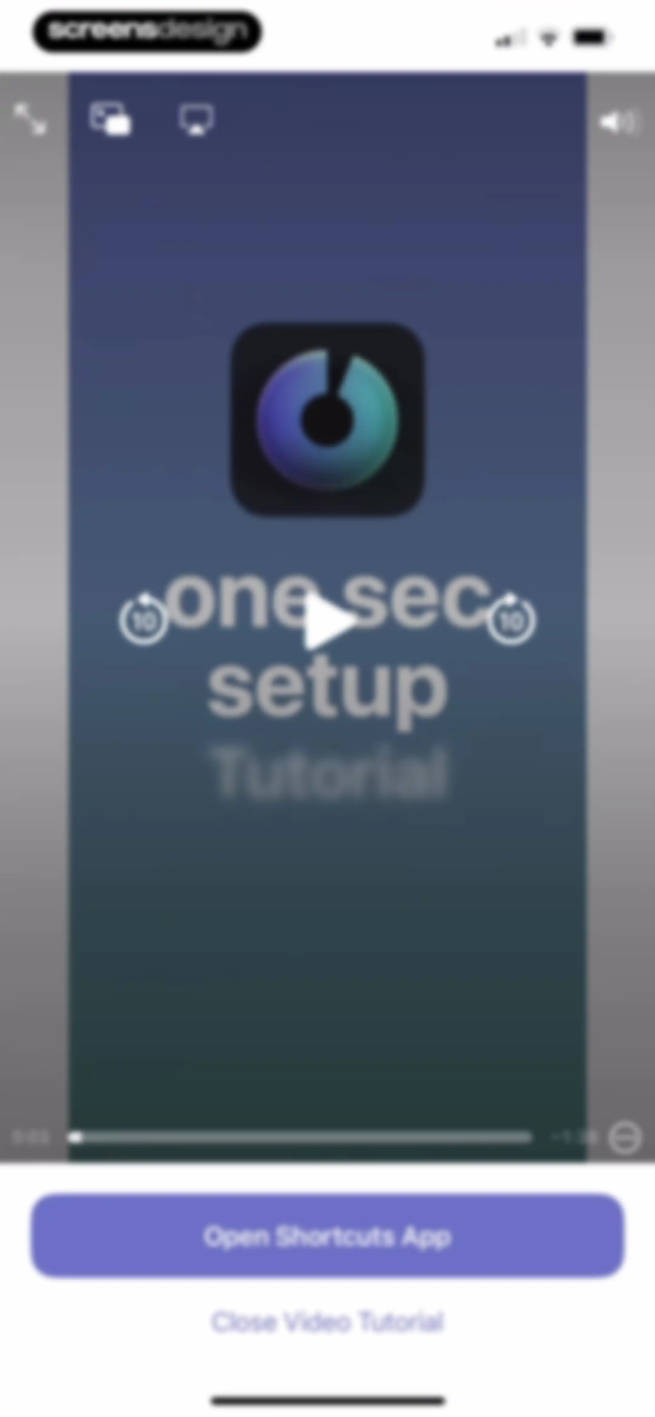one sec | screen time + focus screen 36
