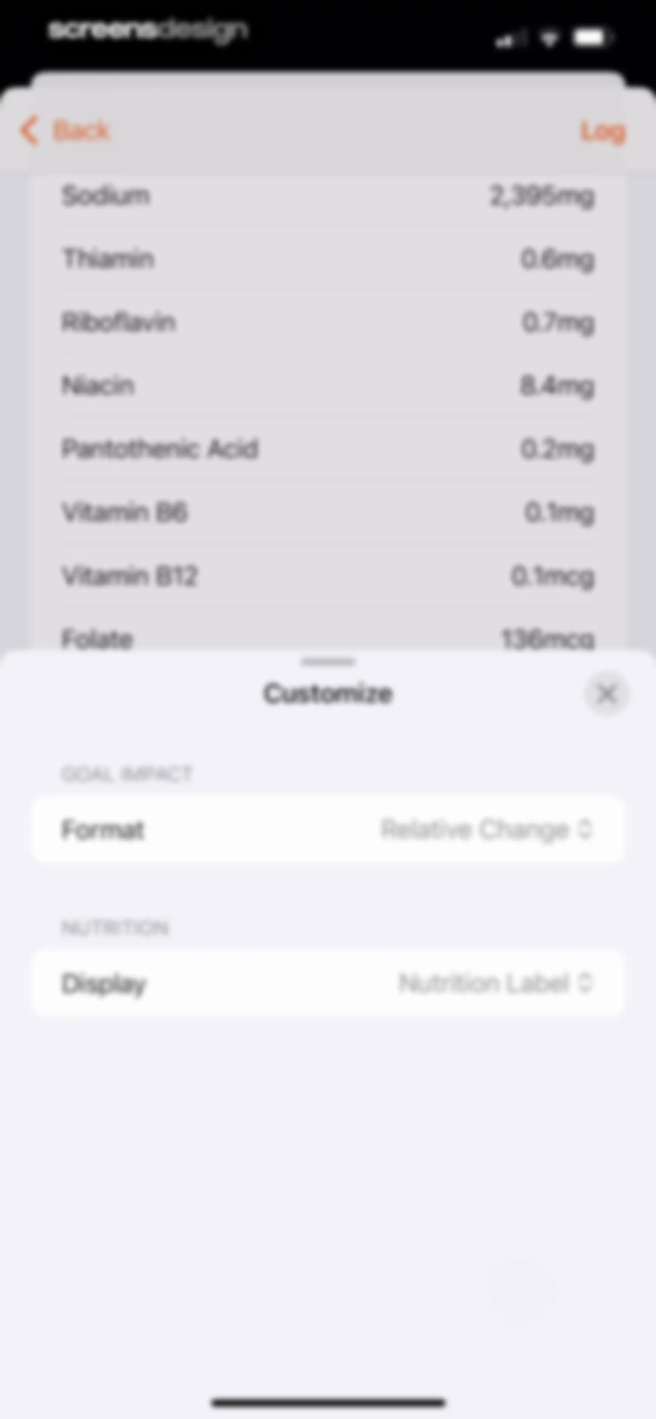 Nutrition Tracker: Foodnoms screen 43