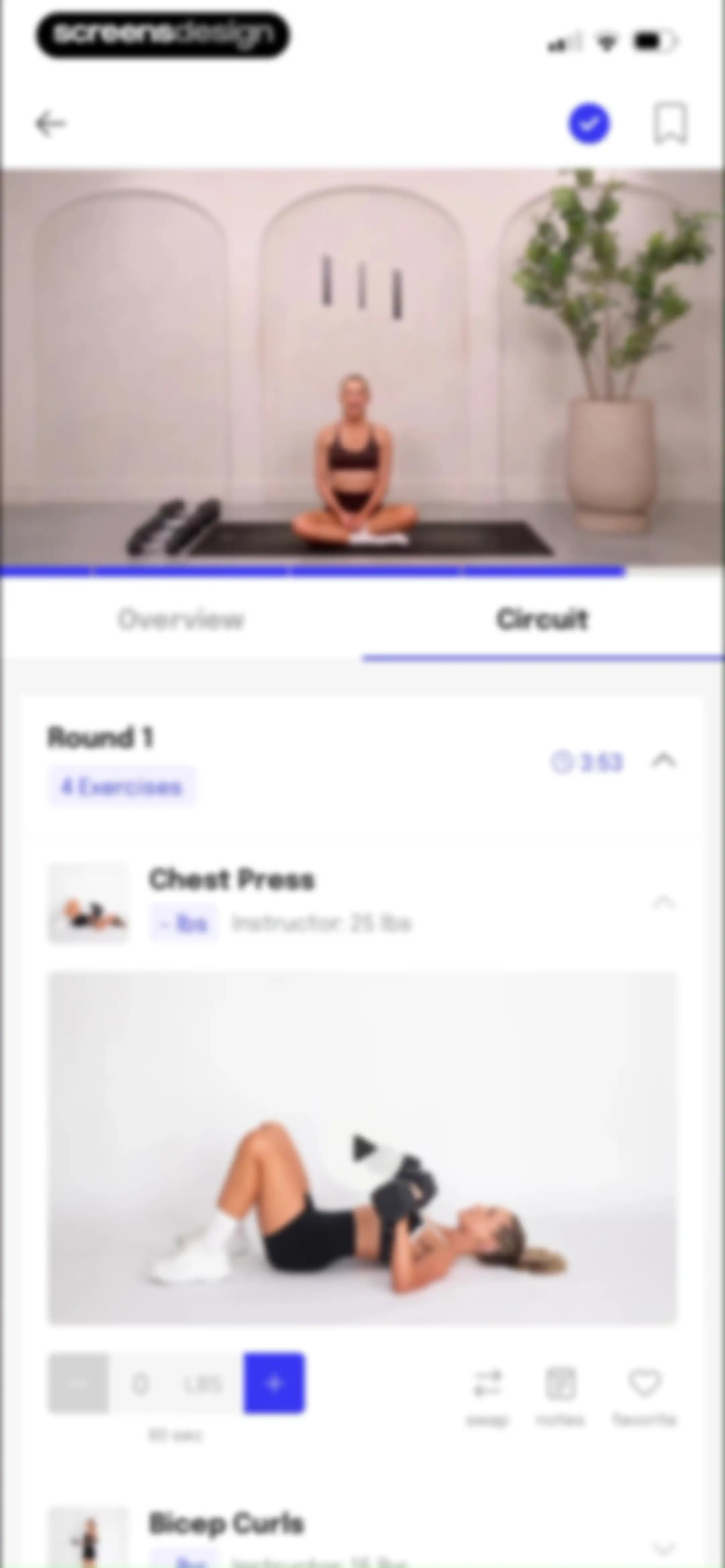 Evlo Fitness screen 22