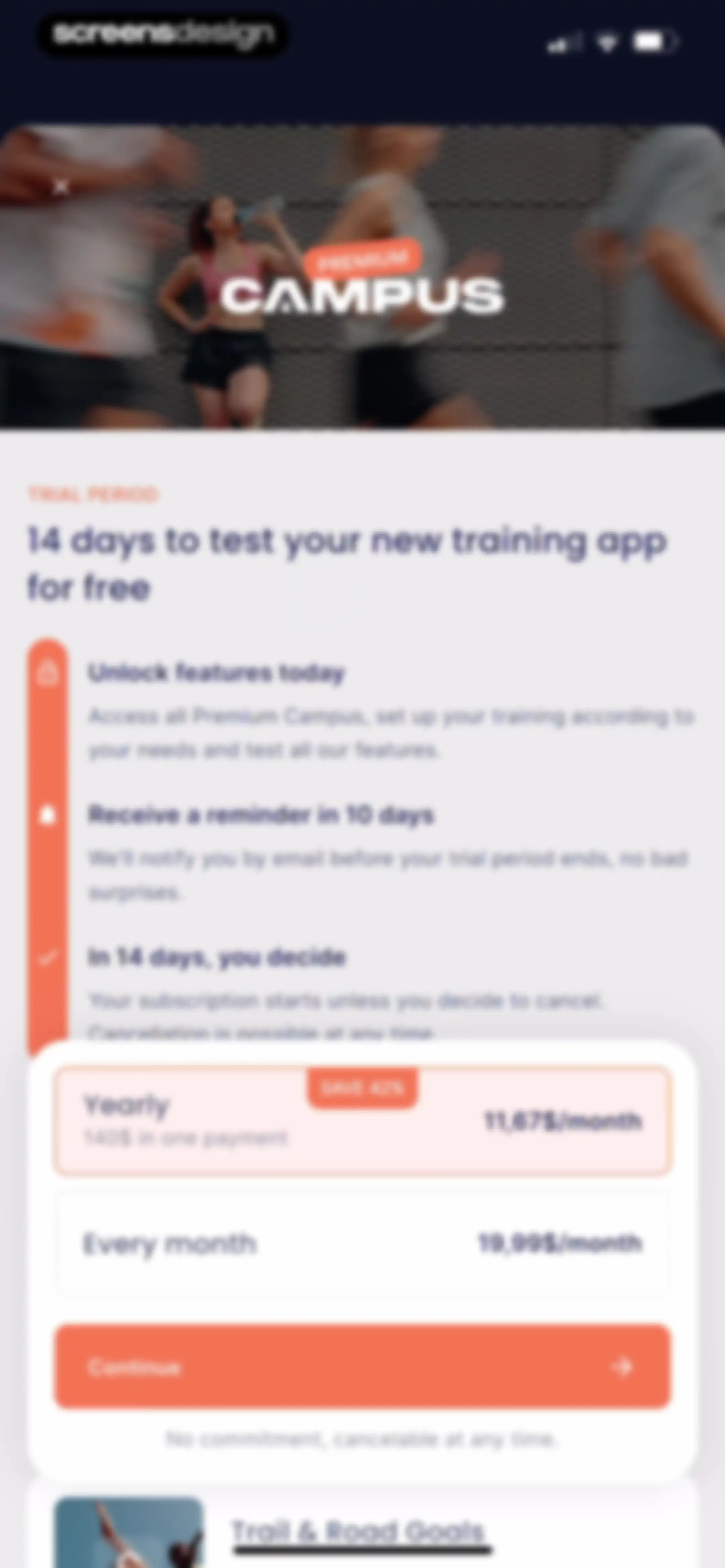 Campus Coach-Running & Trail screen 22