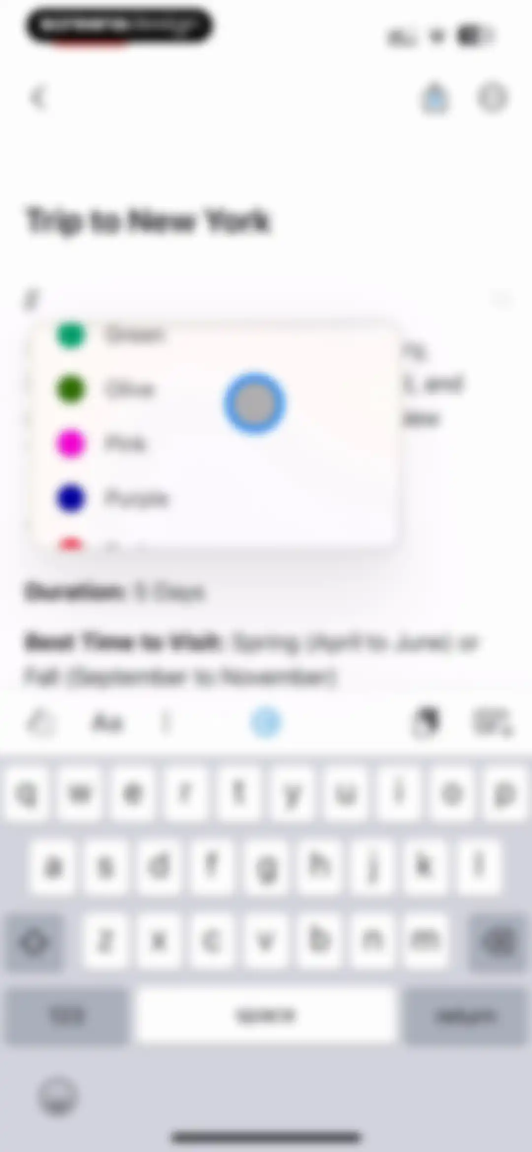 Craft: Notes, Documents, AI screen 26