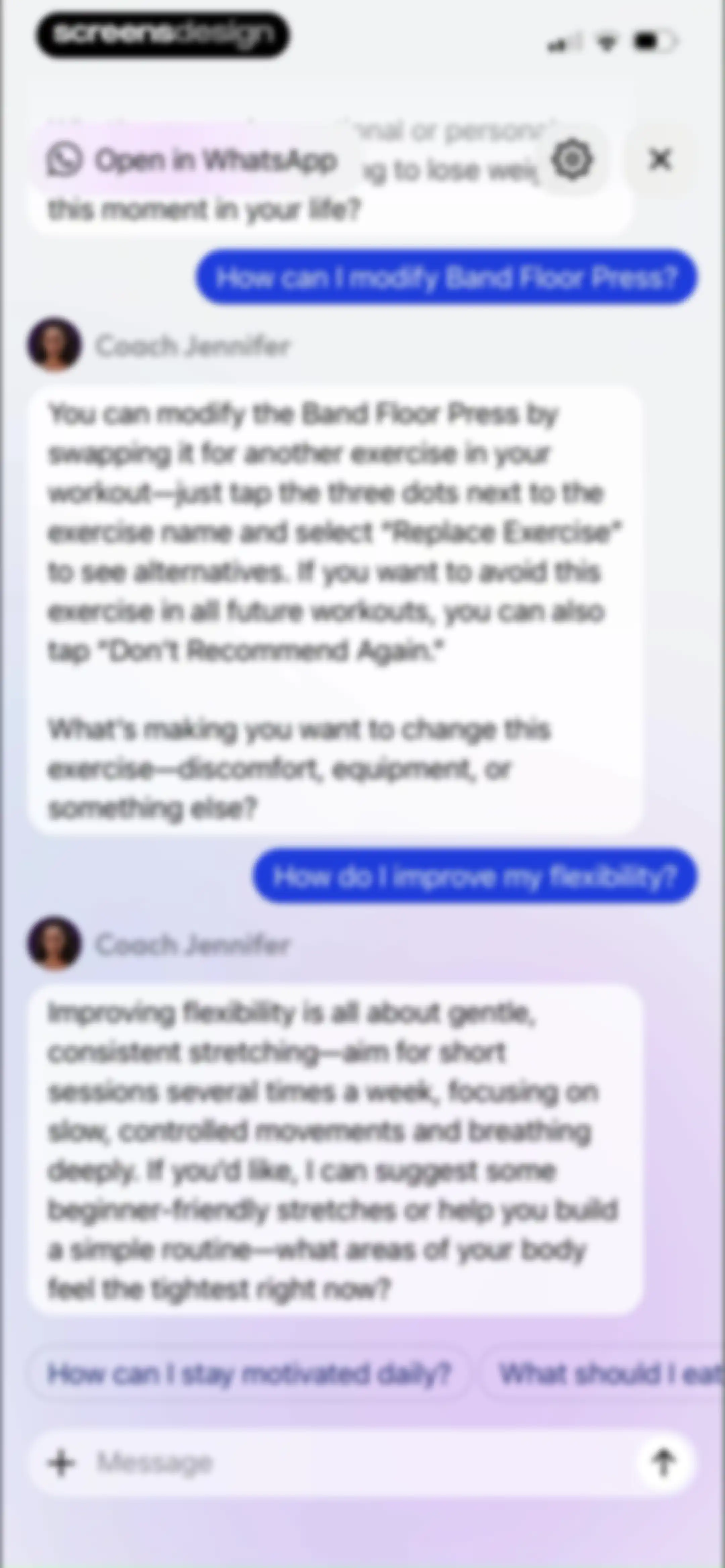 Zing AI: Home & Gym Workouts screen 164