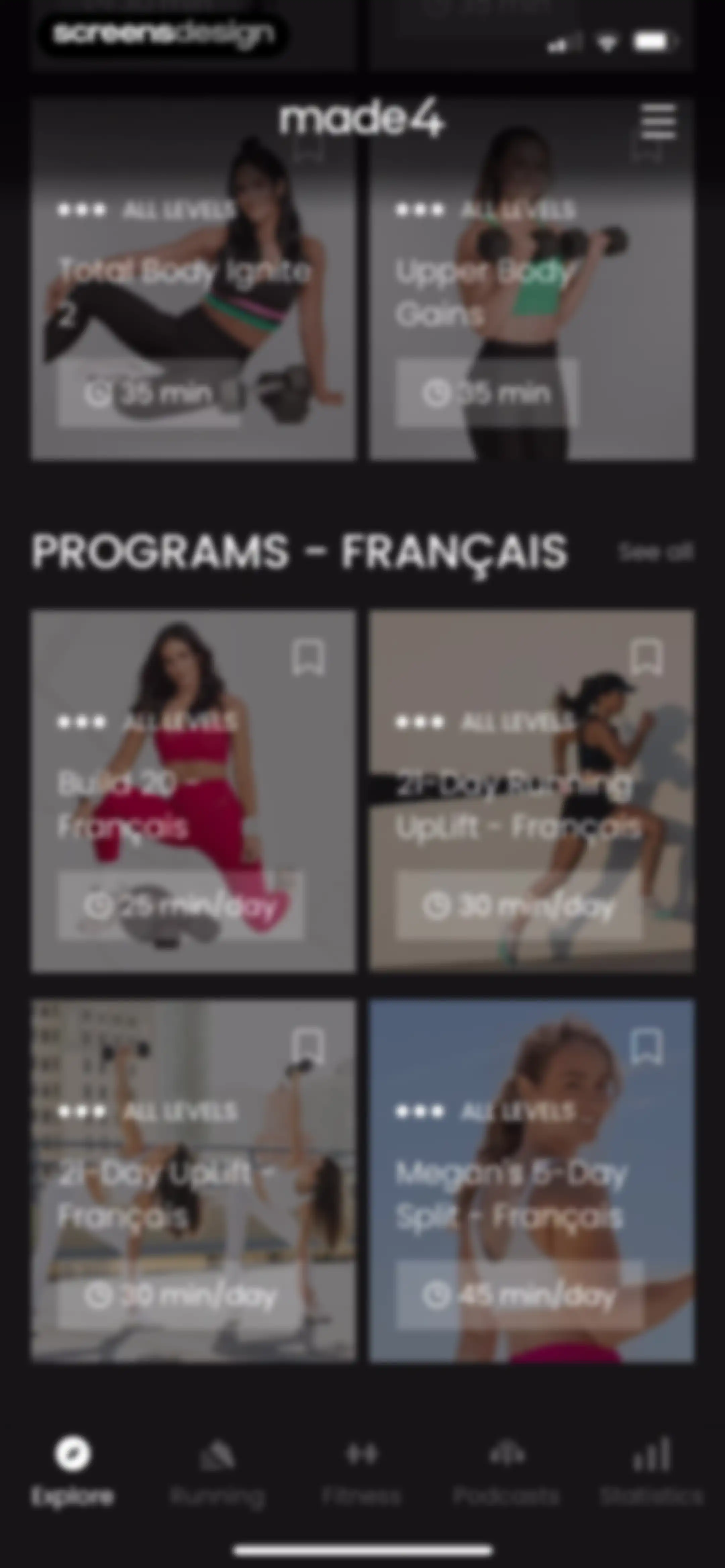 Made4 - Fitness & Running screen 53