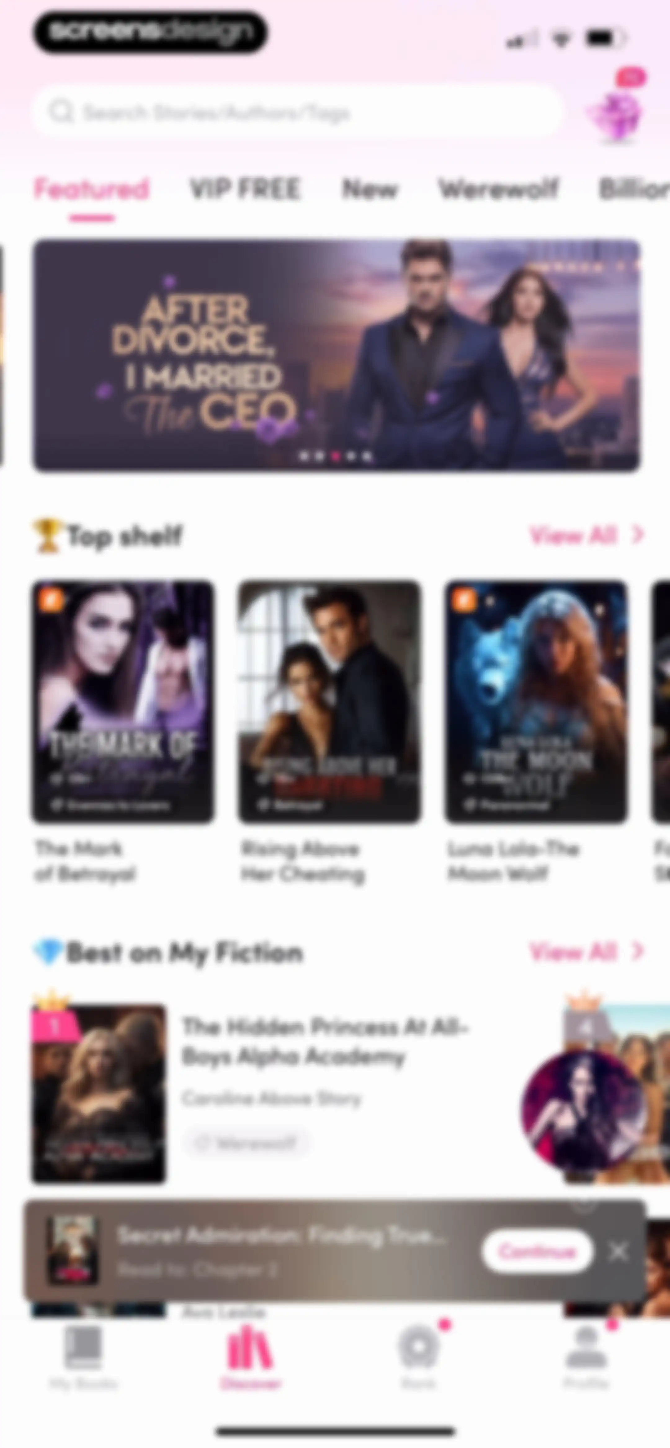 My Fiction: Stories & Novels screen 14