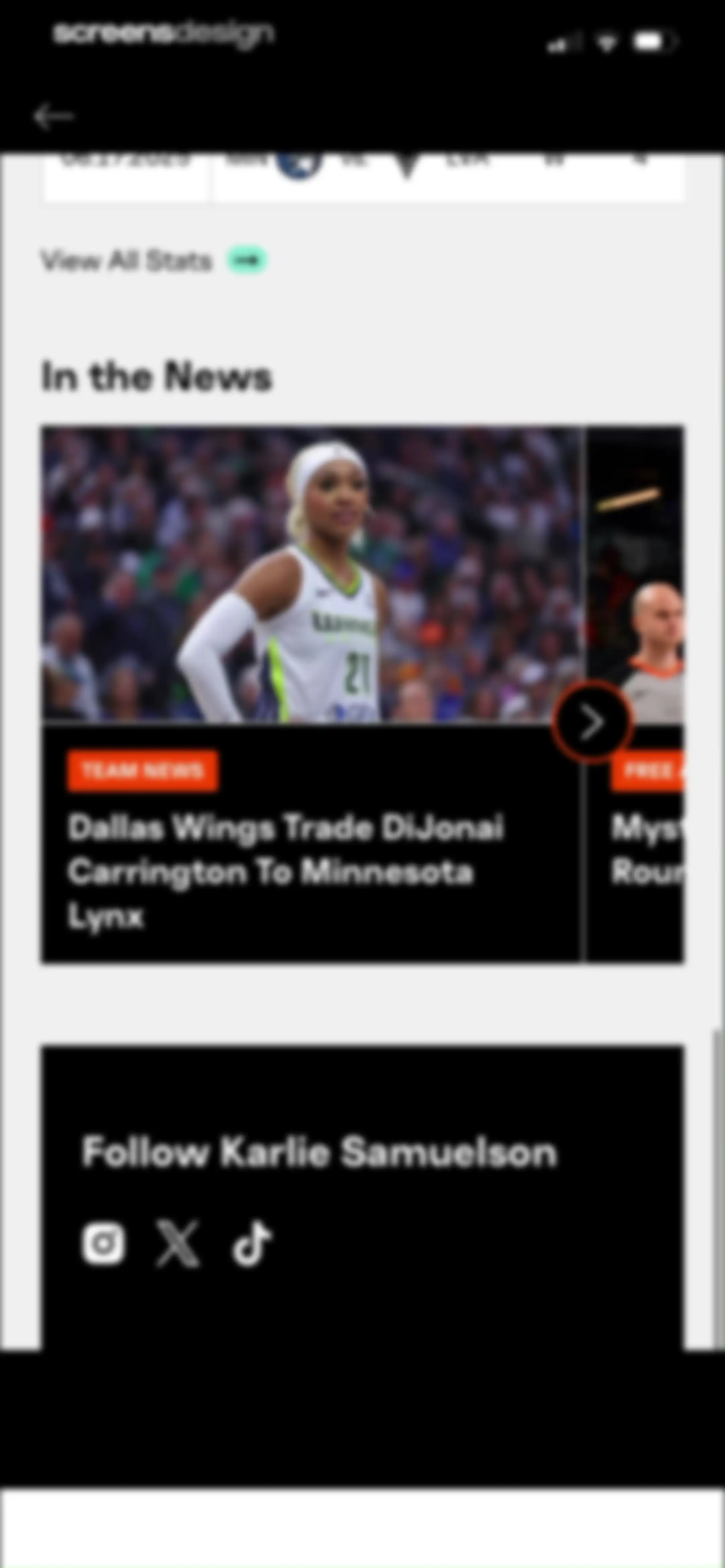 WNBA: Live Games & Scores screen 27