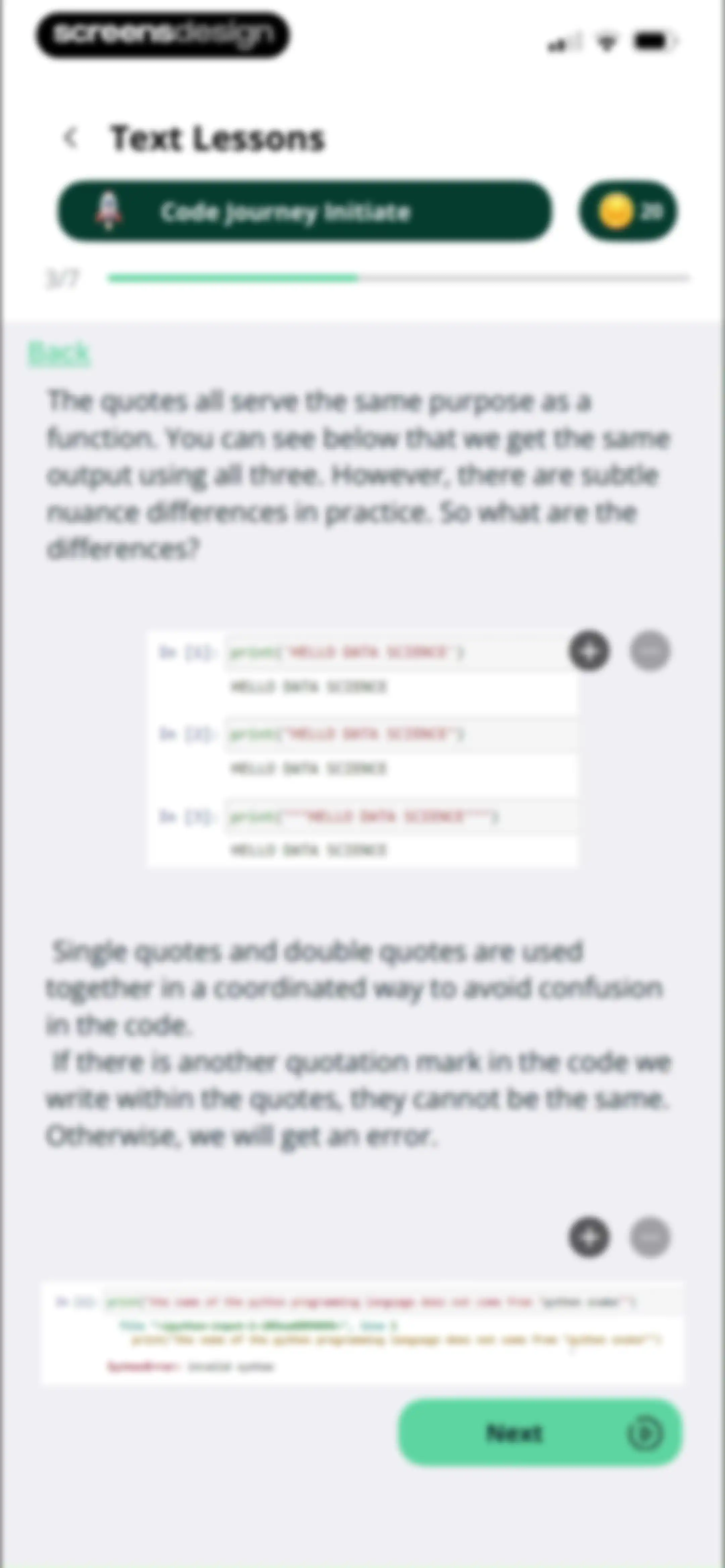 Learn Python・Coding－AI Compile screen 37
