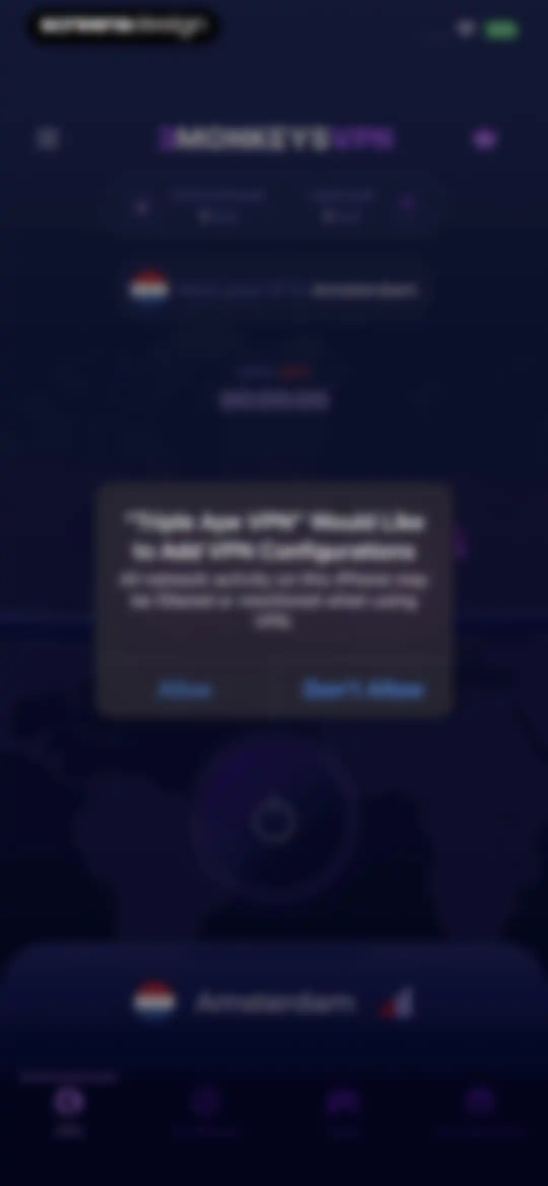 Triple Ape VPN screen 7