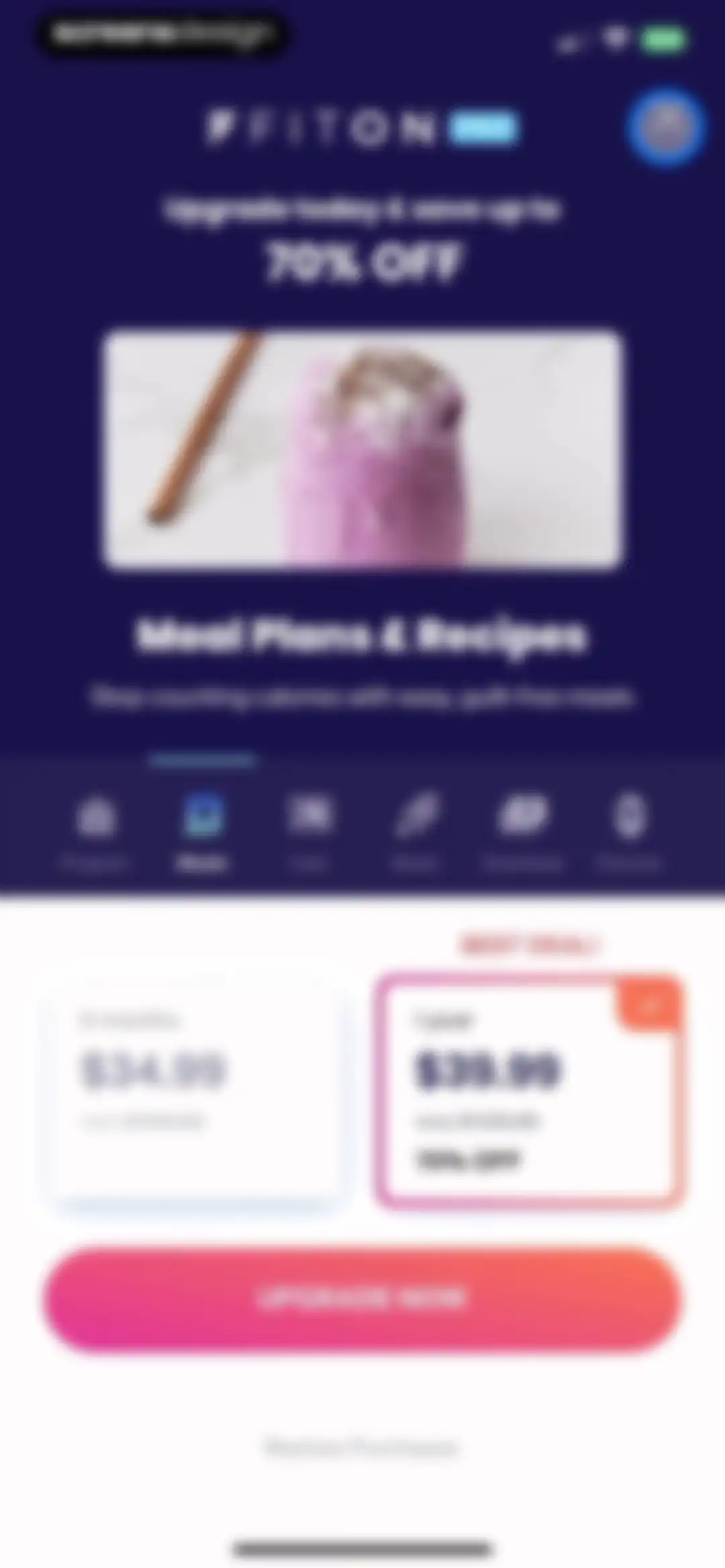 FitOn Workouts & Fitness Plans screen 82