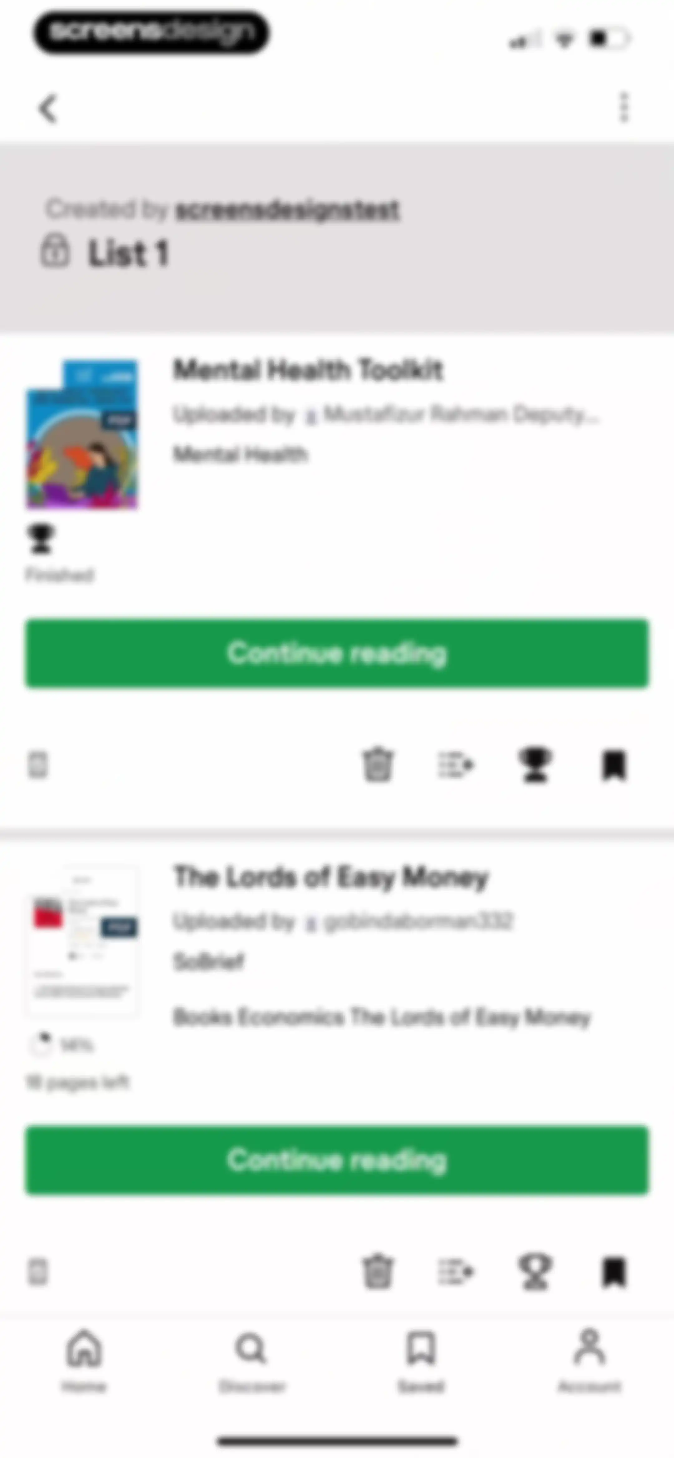 Scribd: 170M+ documents screen 54
