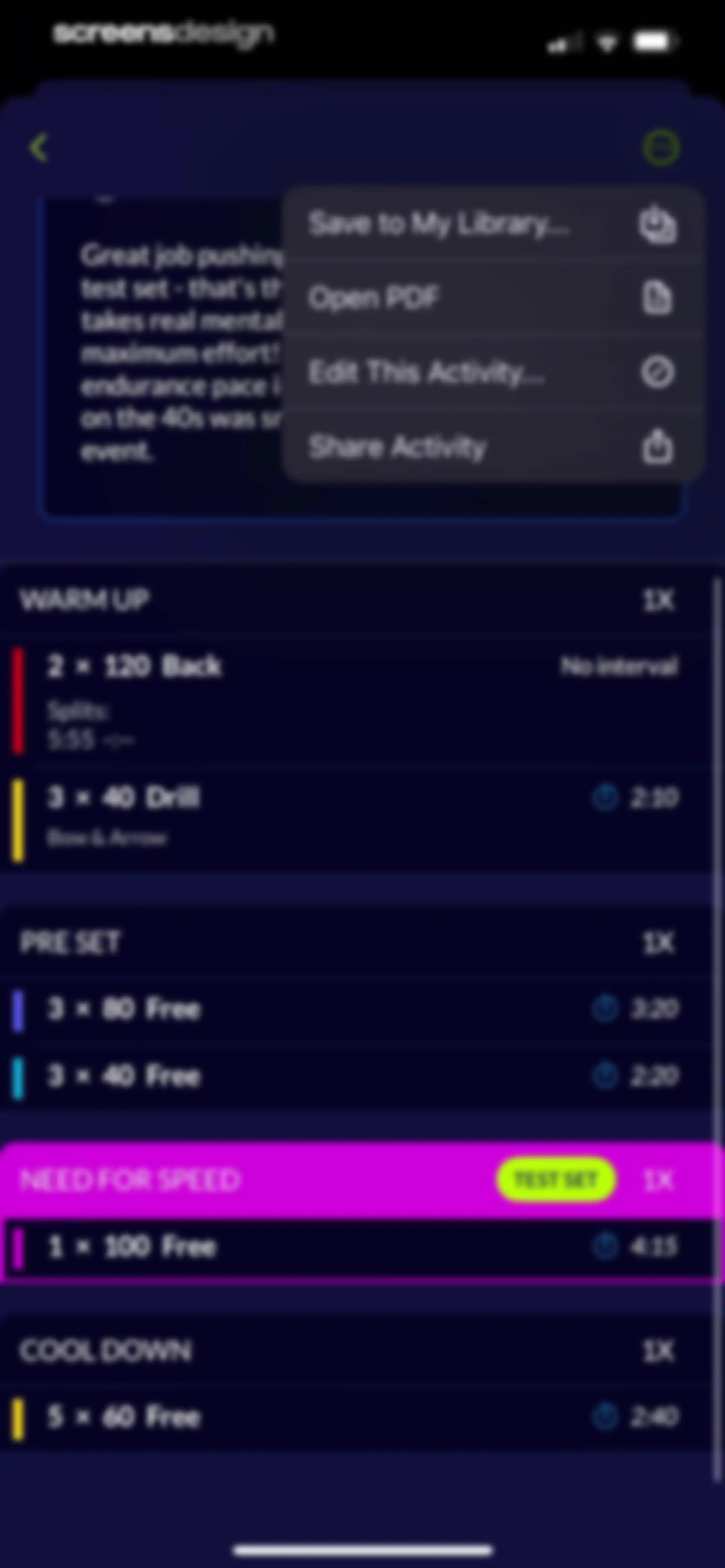 MySwimPro: #1 Swim Workout App screen 80
