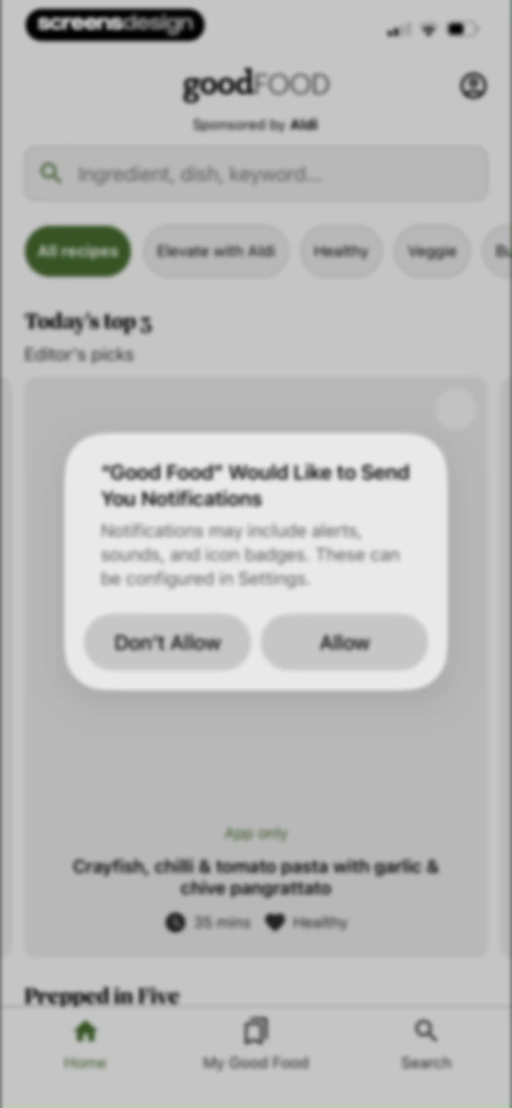 Good Food: Recipe Finder screen 12