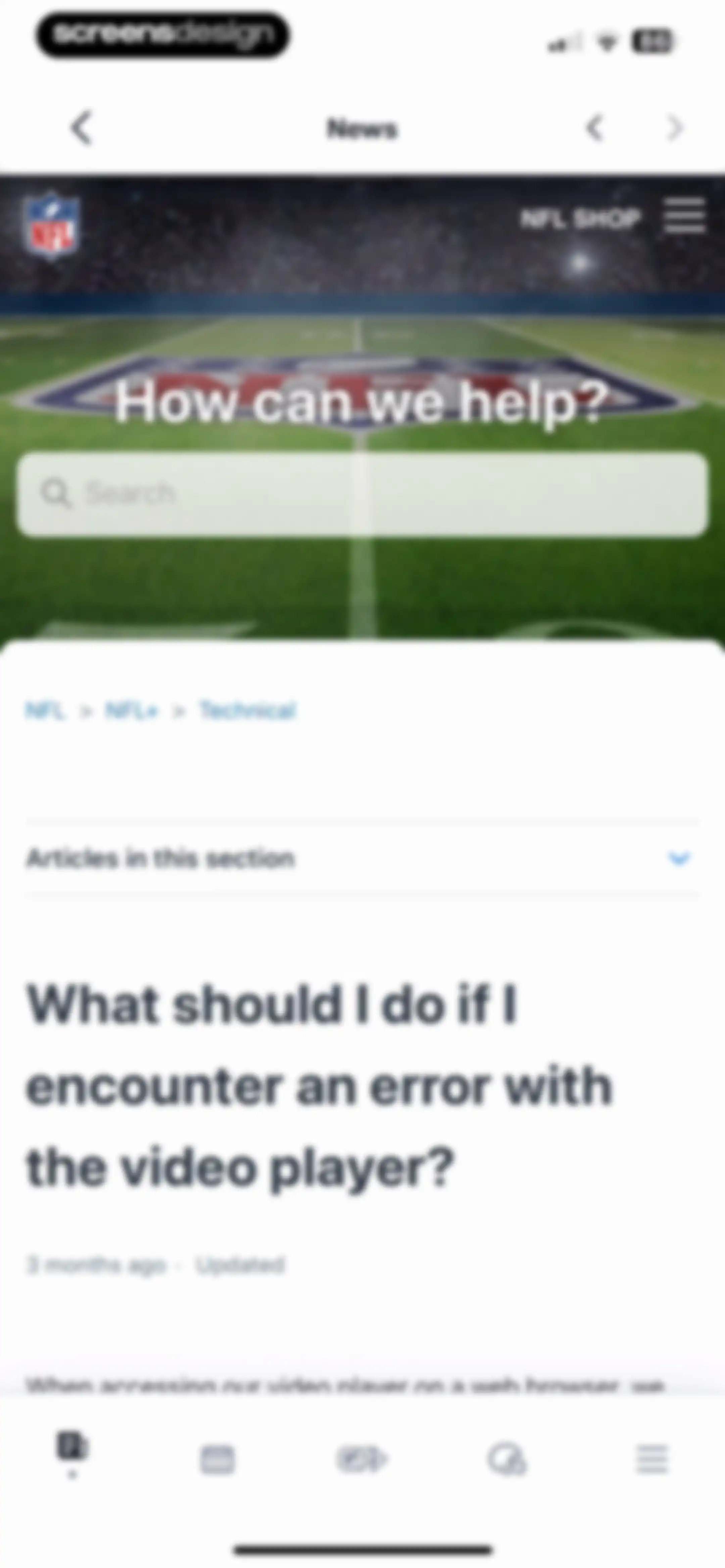 NFL screen 22