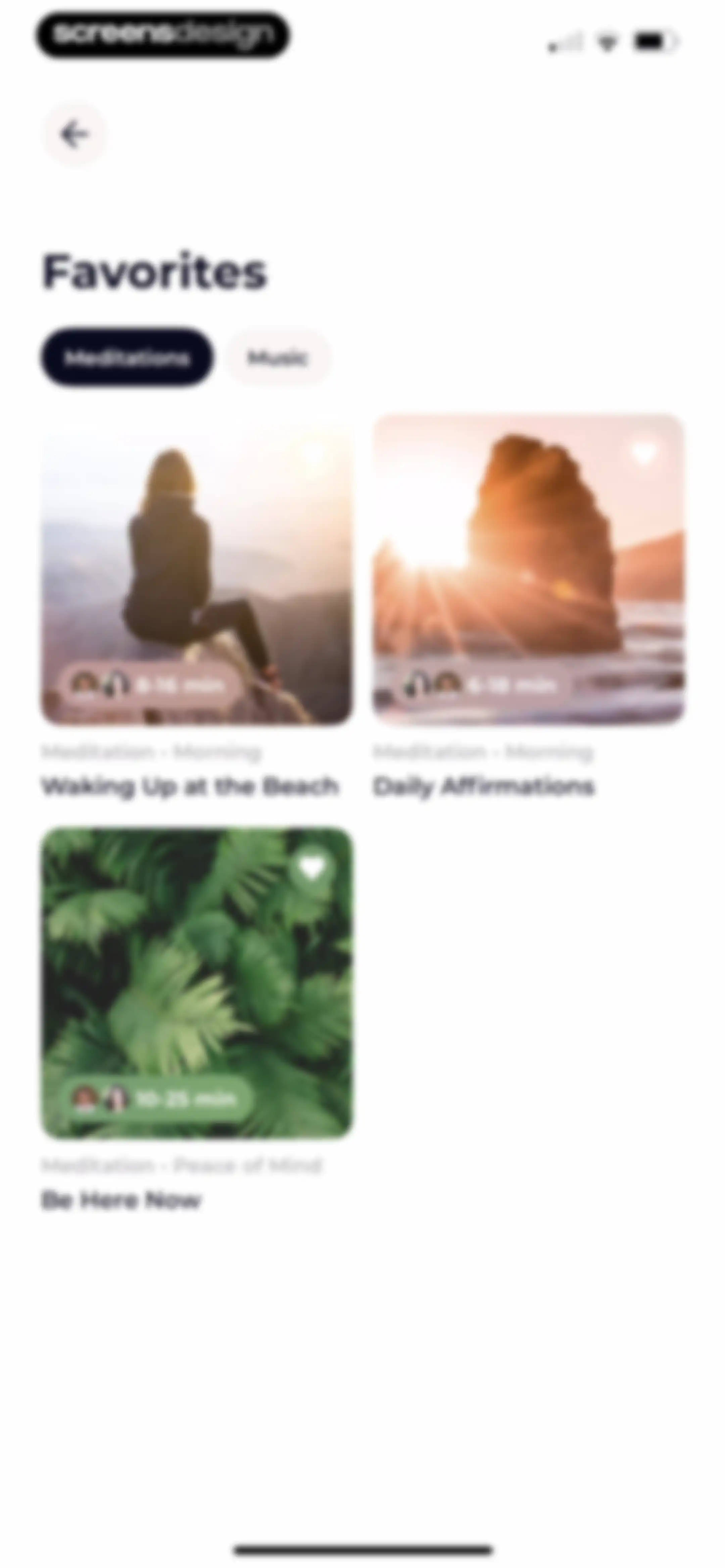 Meditation Moments - Guided screen 87