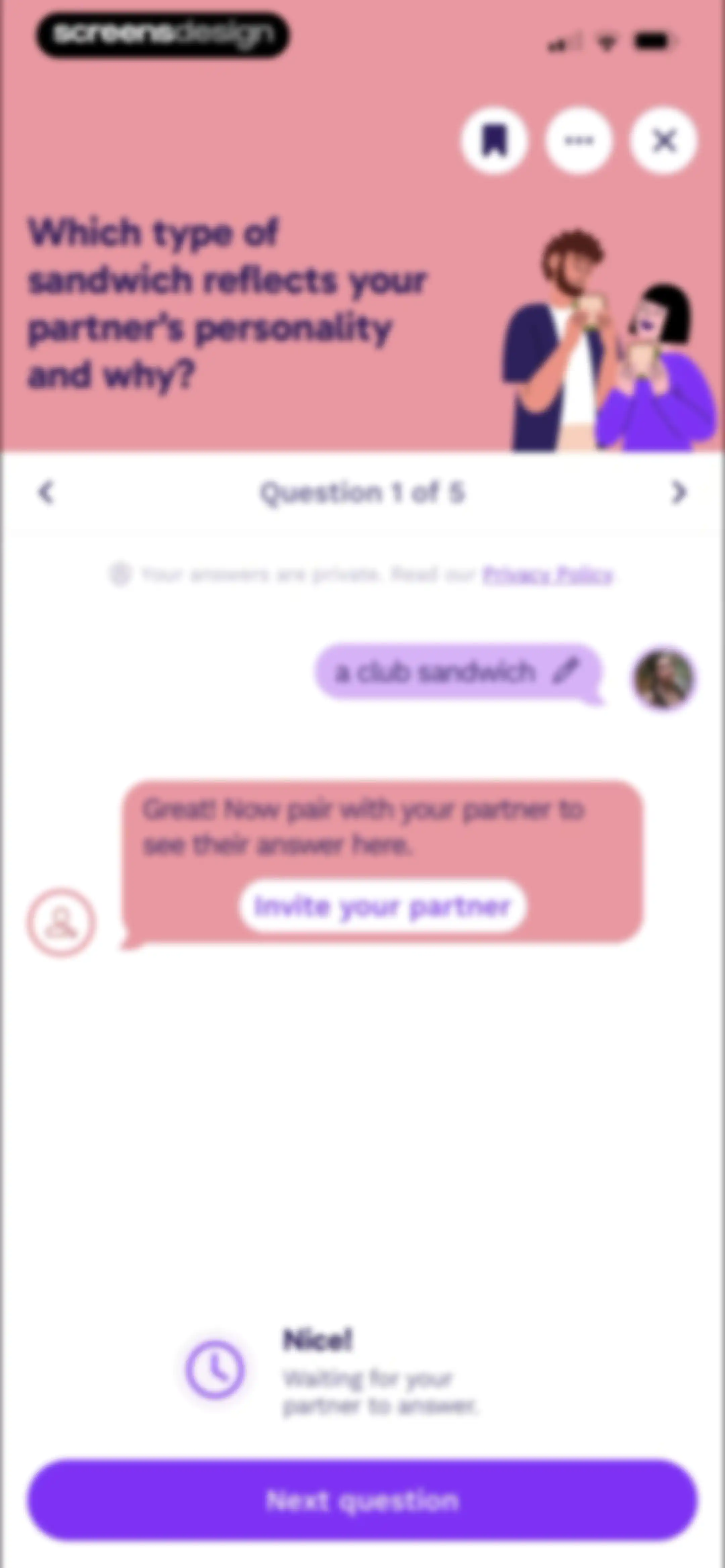 Paired: Couples & Relationship screen 103
