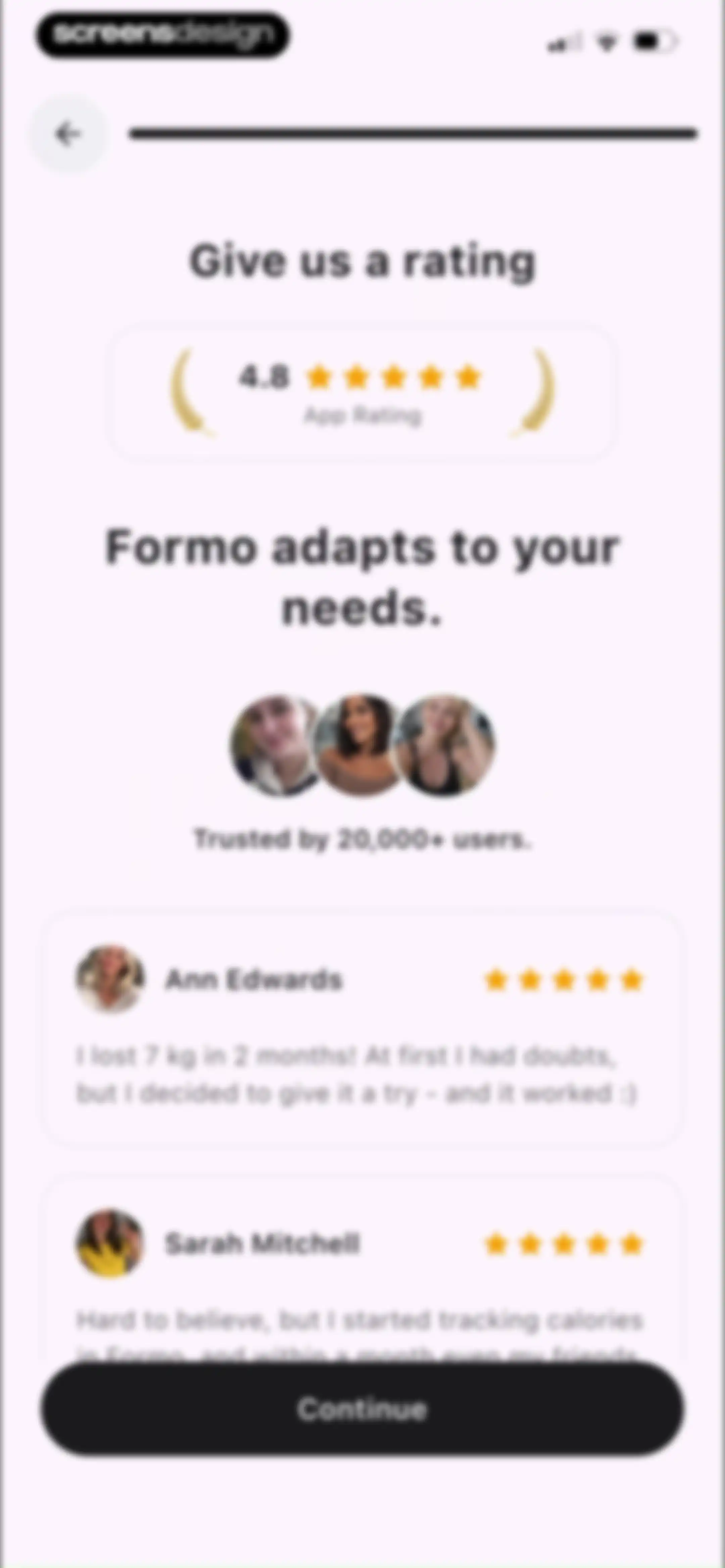 Formo - Calorie Counter screen 21