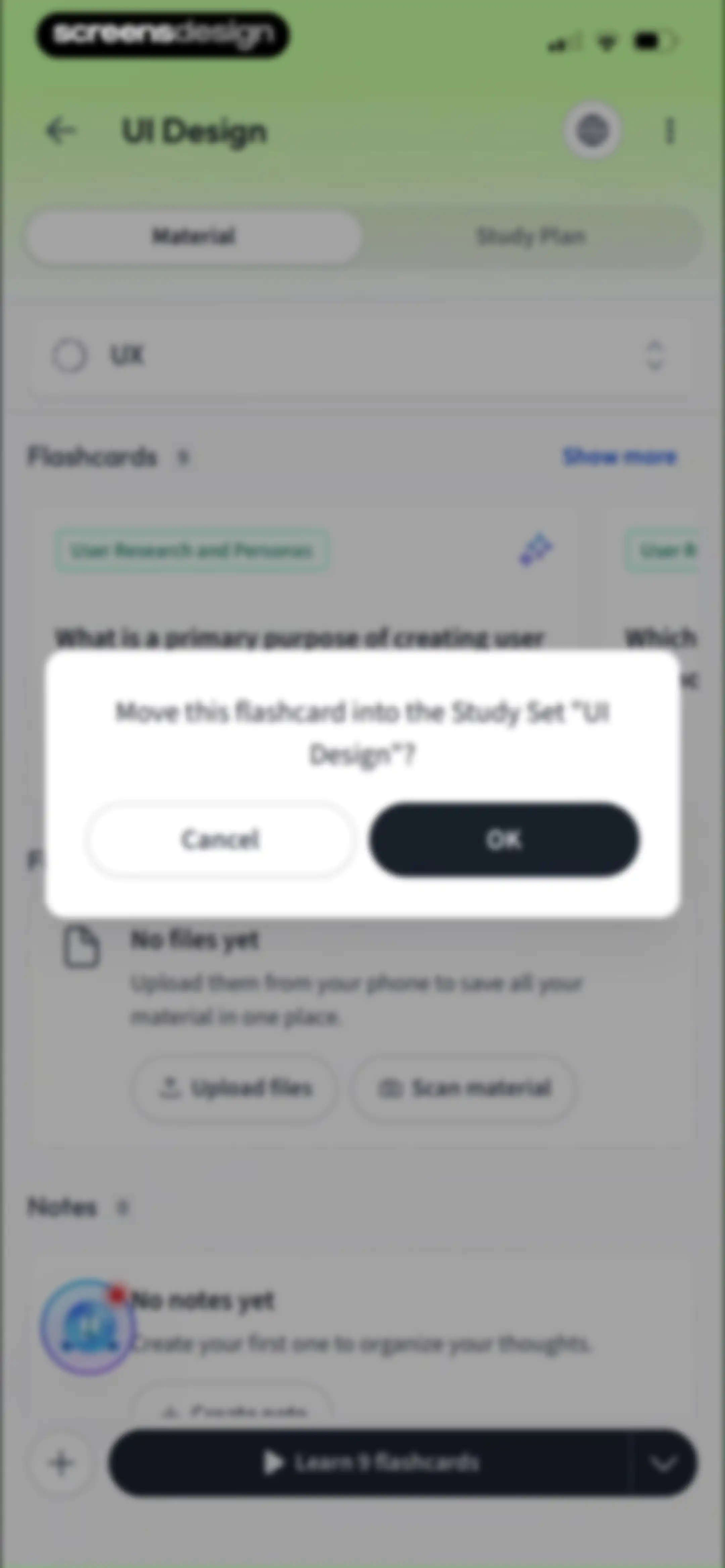 Vaia: AI Flashcards. Study App screen 123