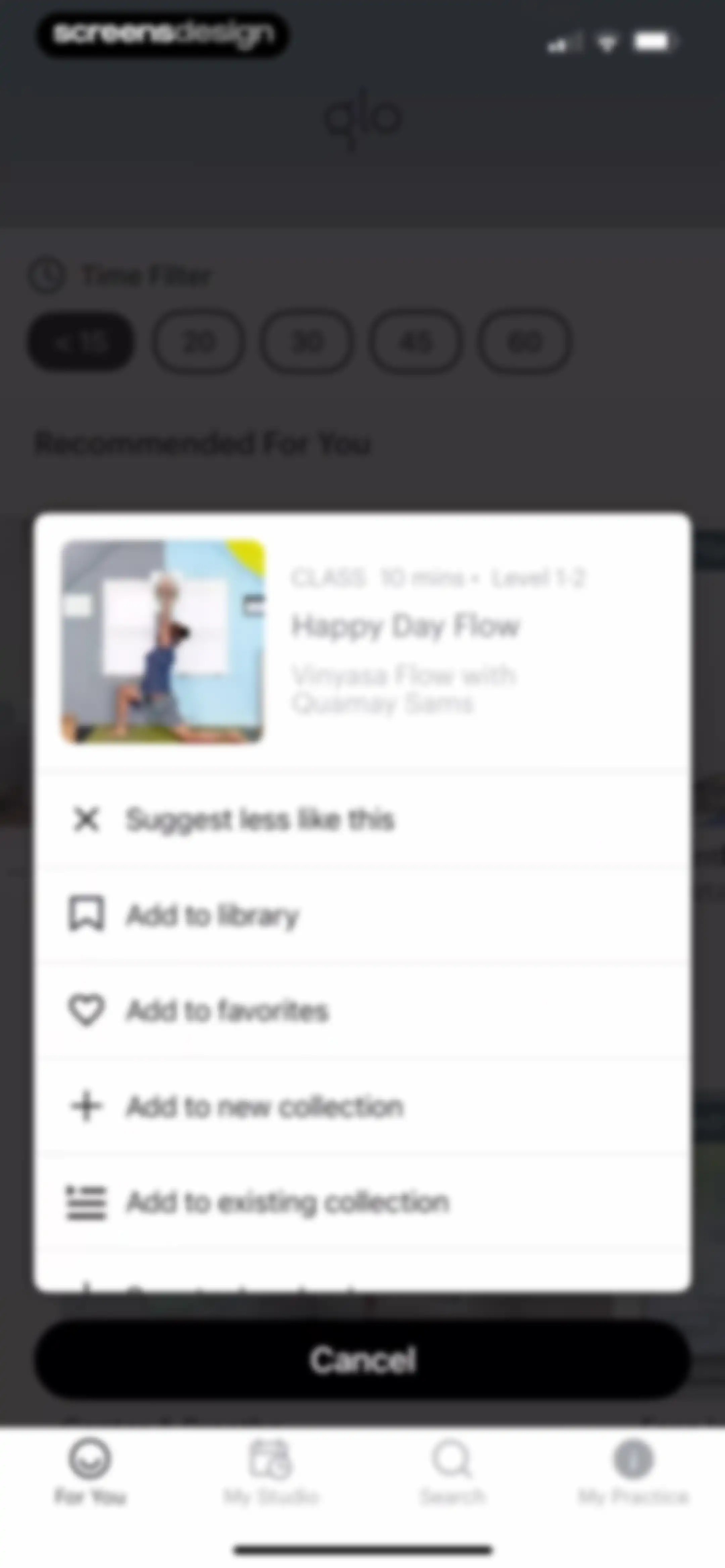 Glo | Yoga and Meditation App screen 19