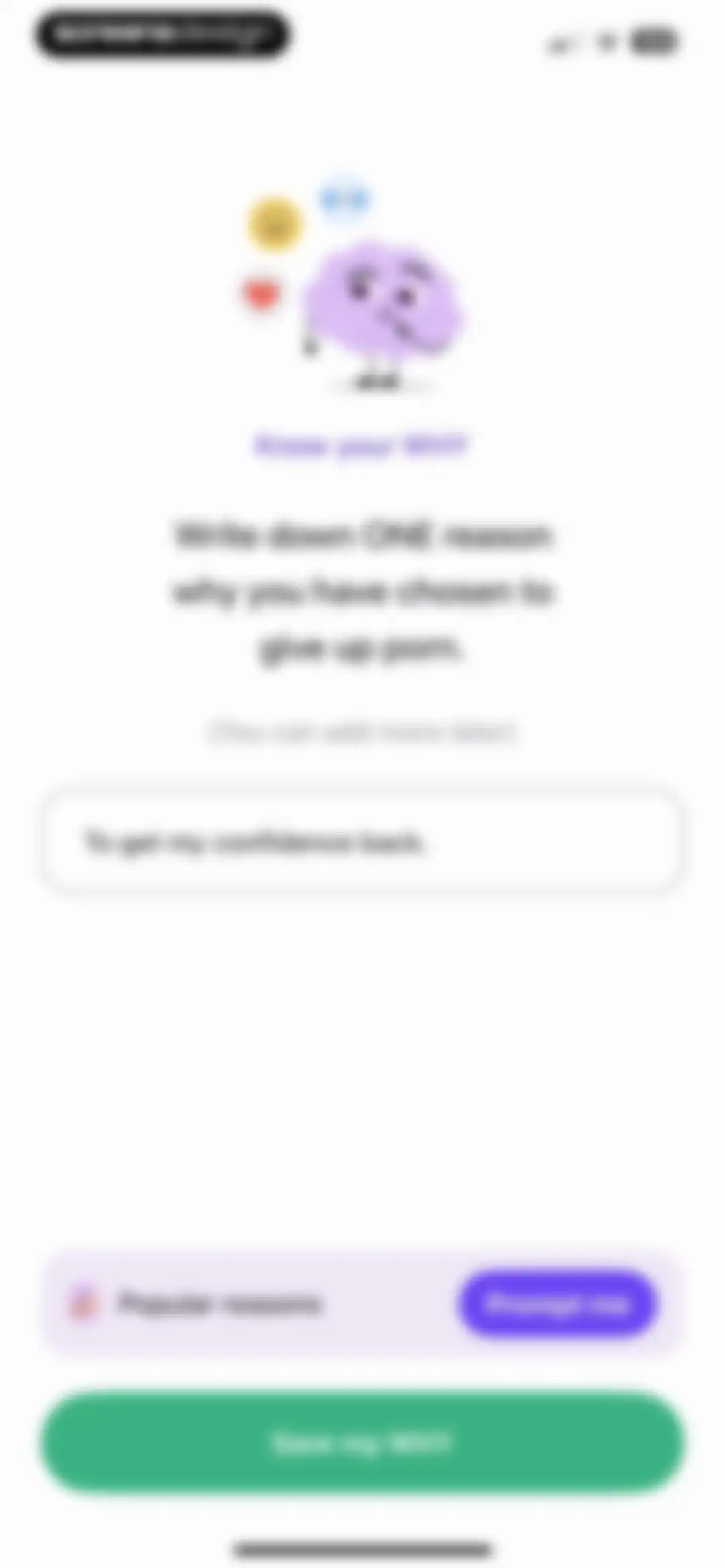 Brainbuddy: Quit PMO screen 69