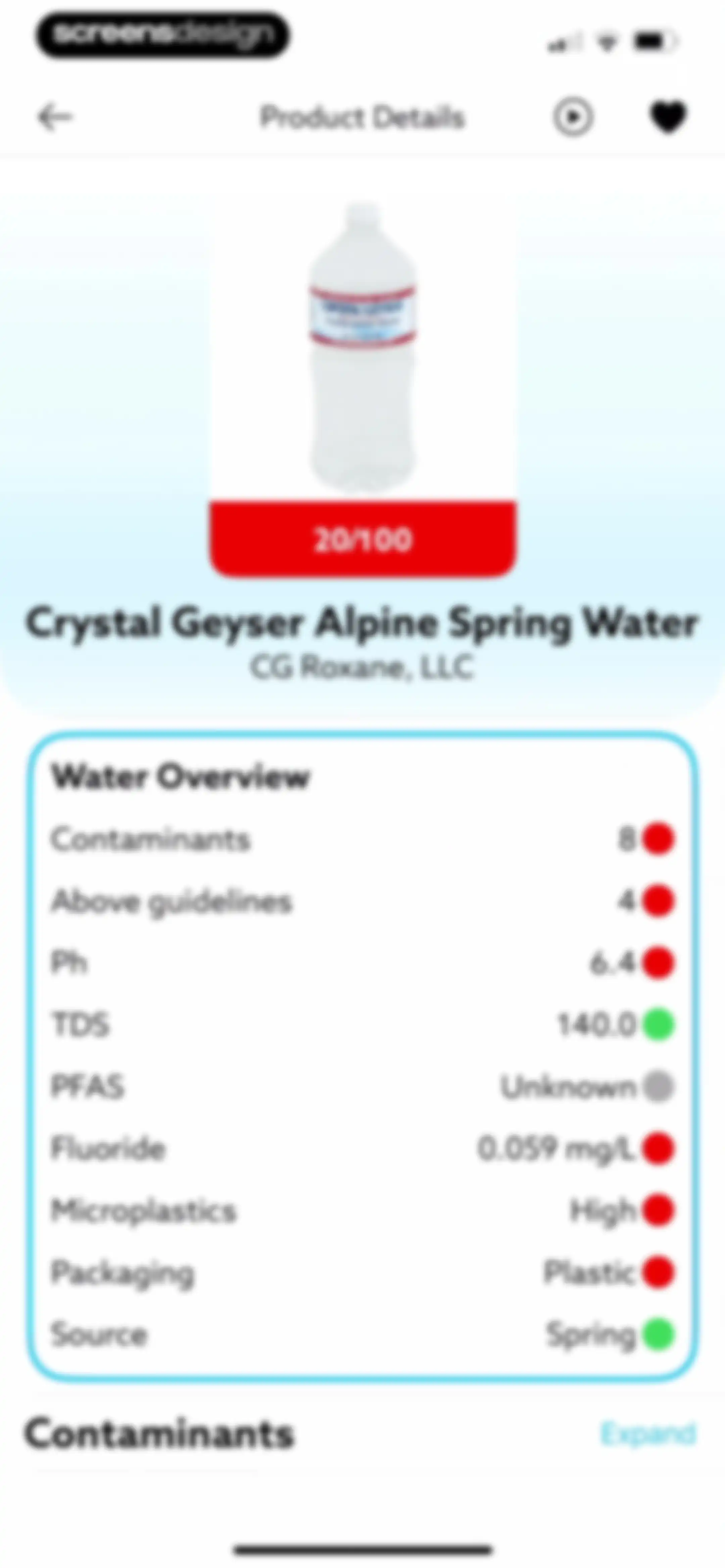 H20Score - Water Rankings screen 45