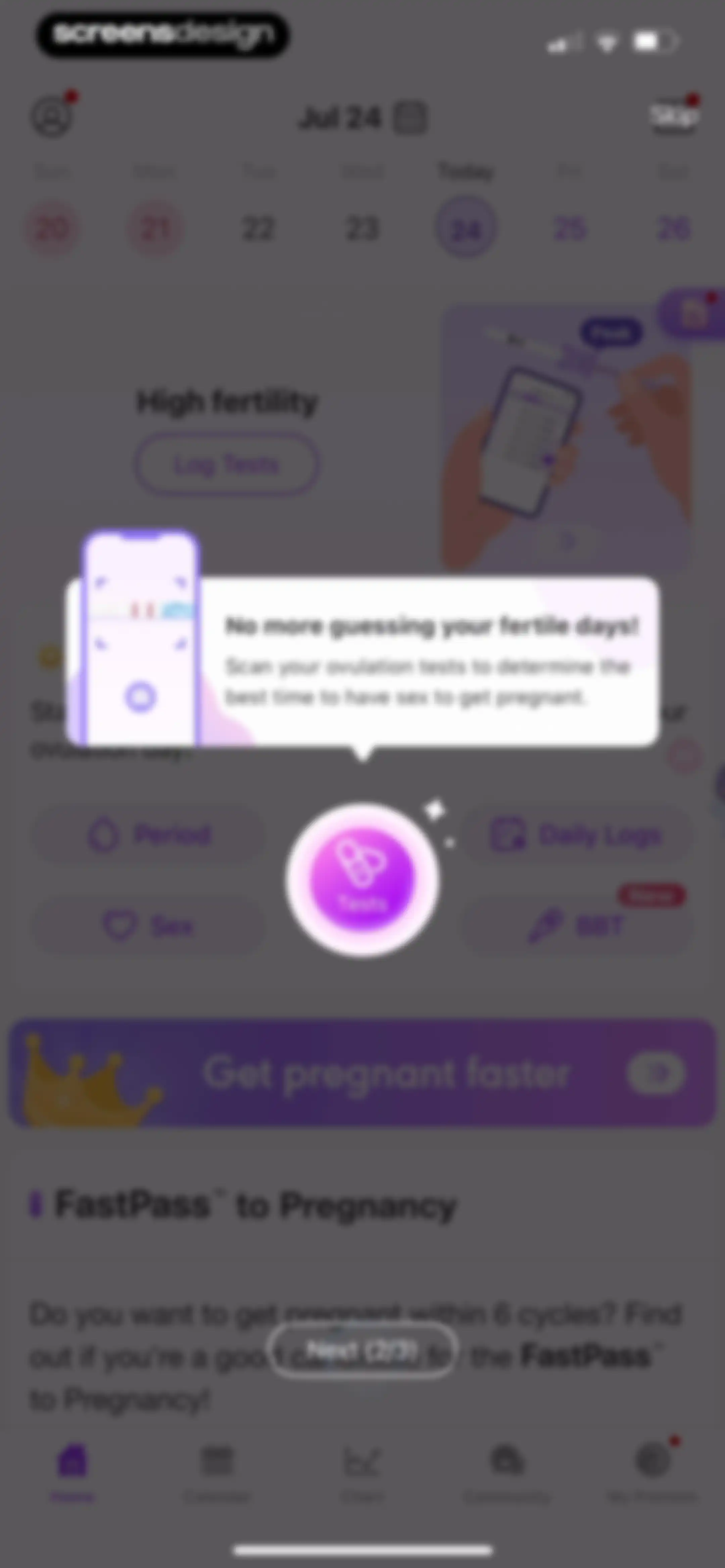 Premom-Ovulation Tracker, PCOS screen 98