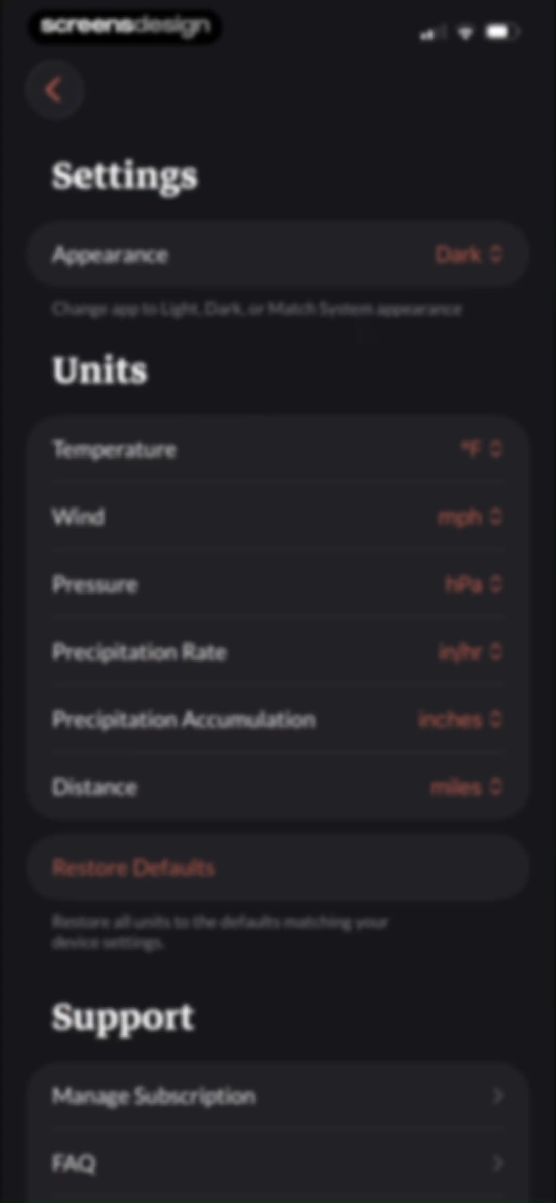 Acme Weather screen 84
