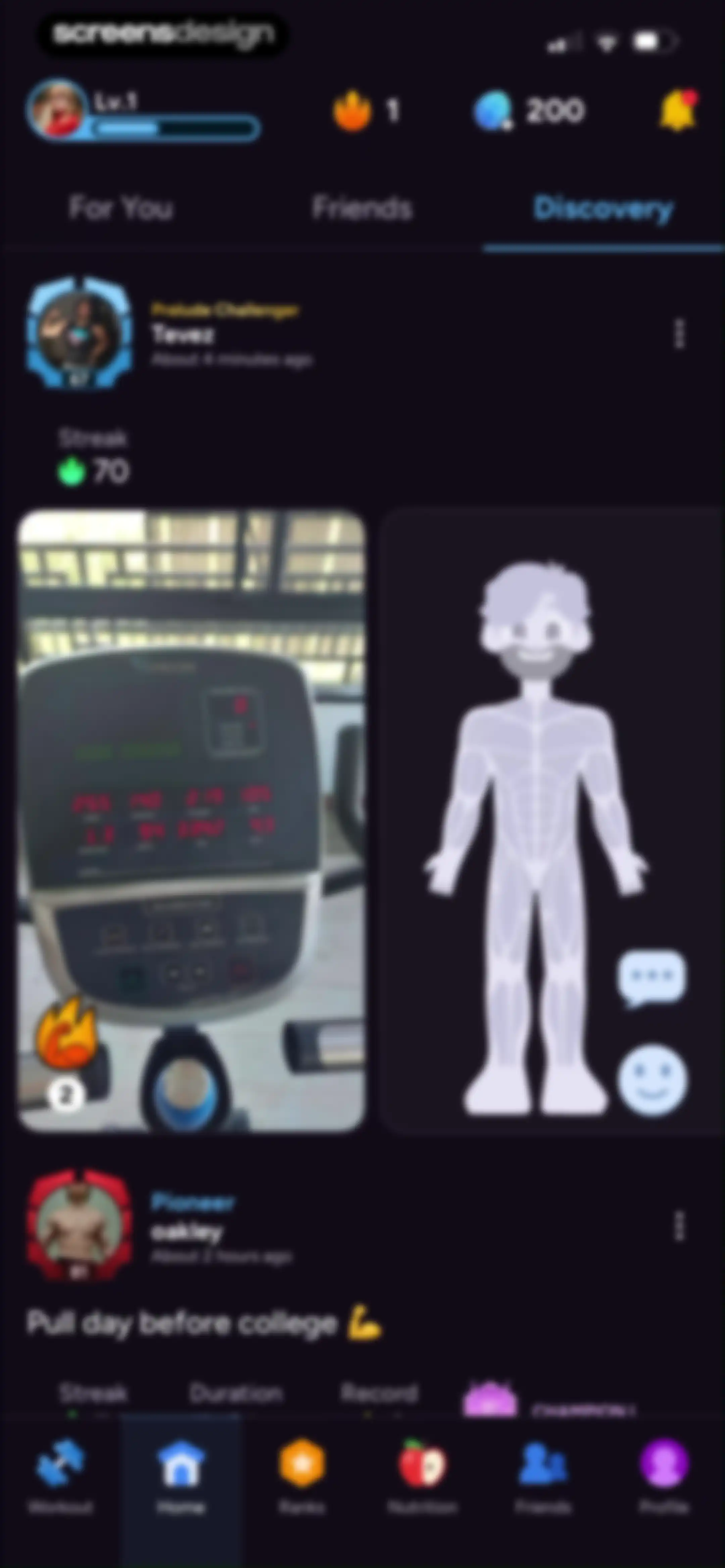 Liftoff - Ranked Gym Workouts screen 195