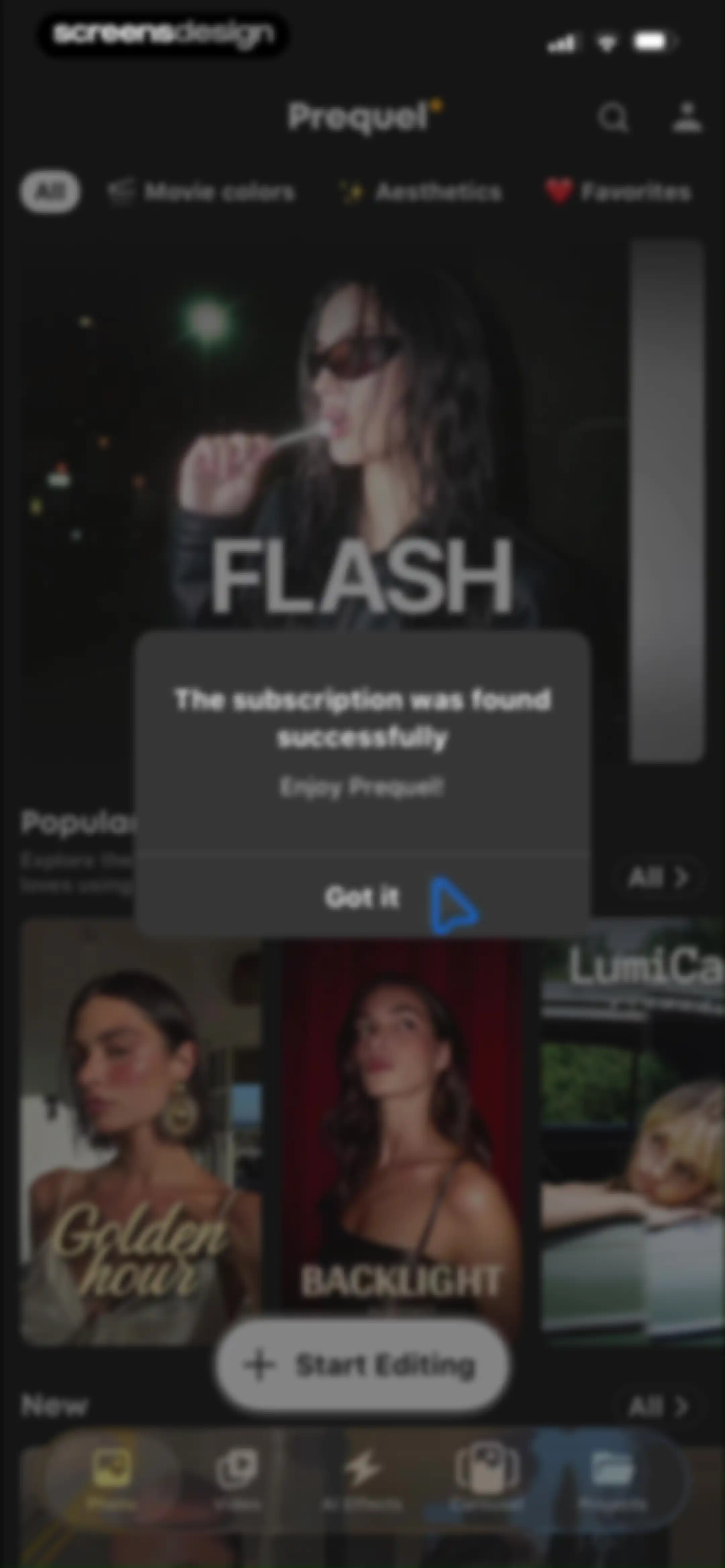Prequel: Photo & Video Editor screen 34
