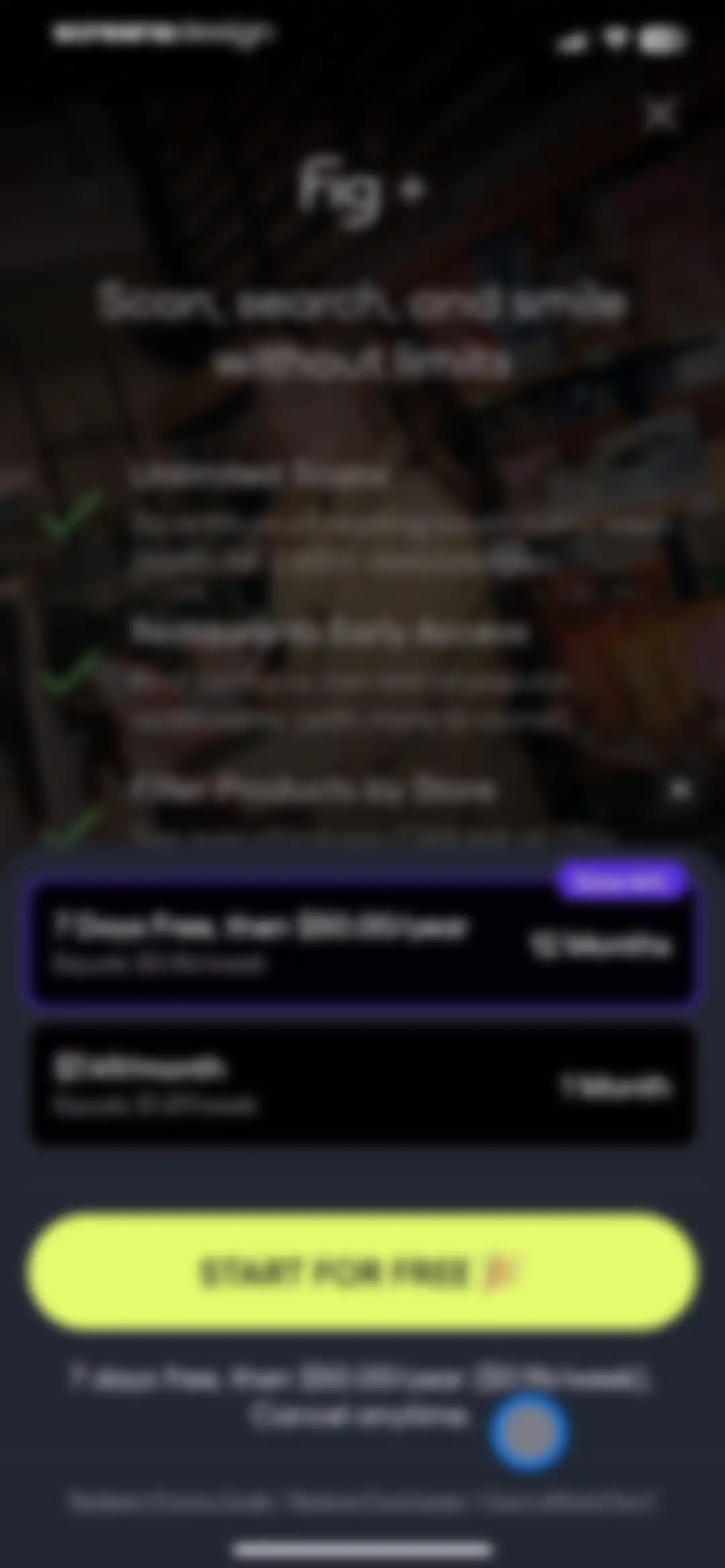 Fig: Food Scanner & Guide screen 8