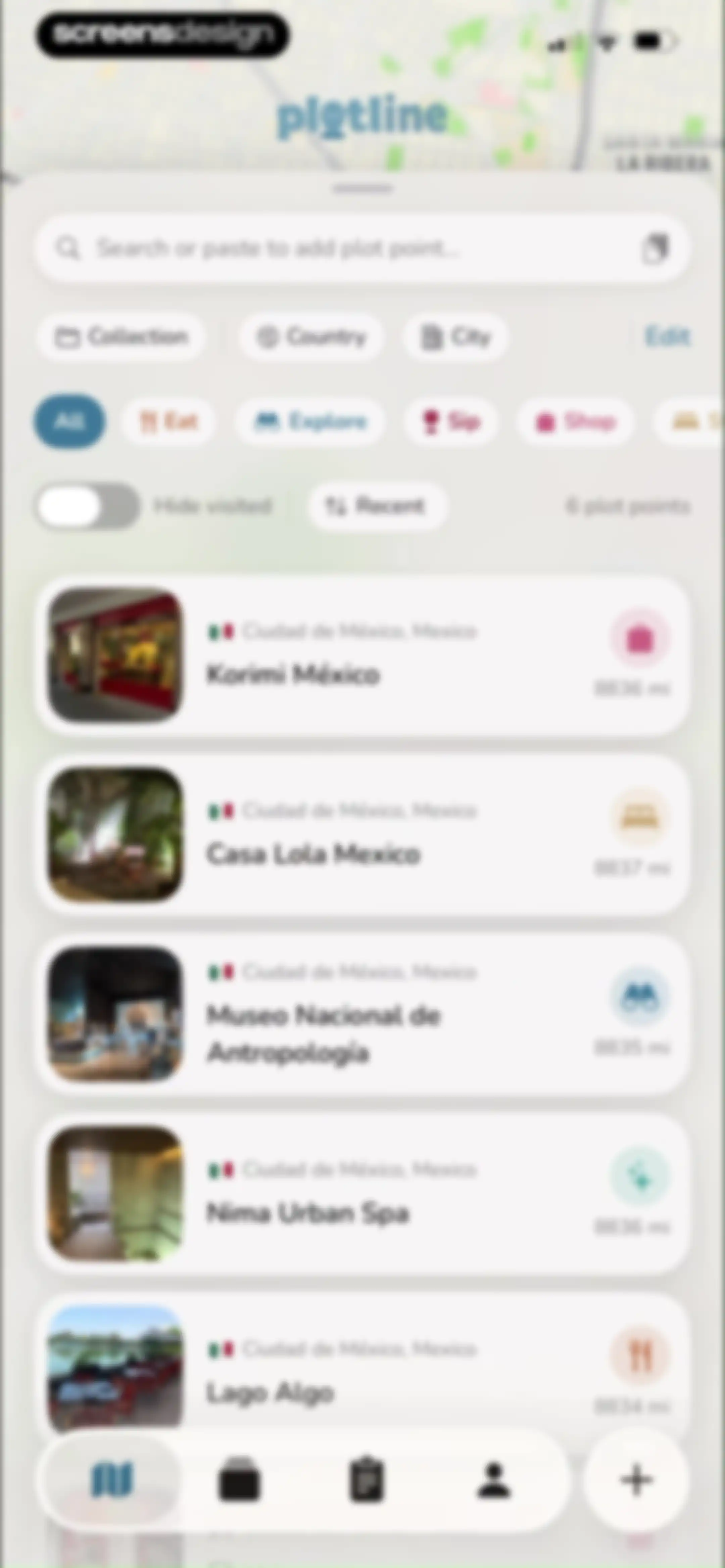 Plotline: Travel Map & Planner screen 95