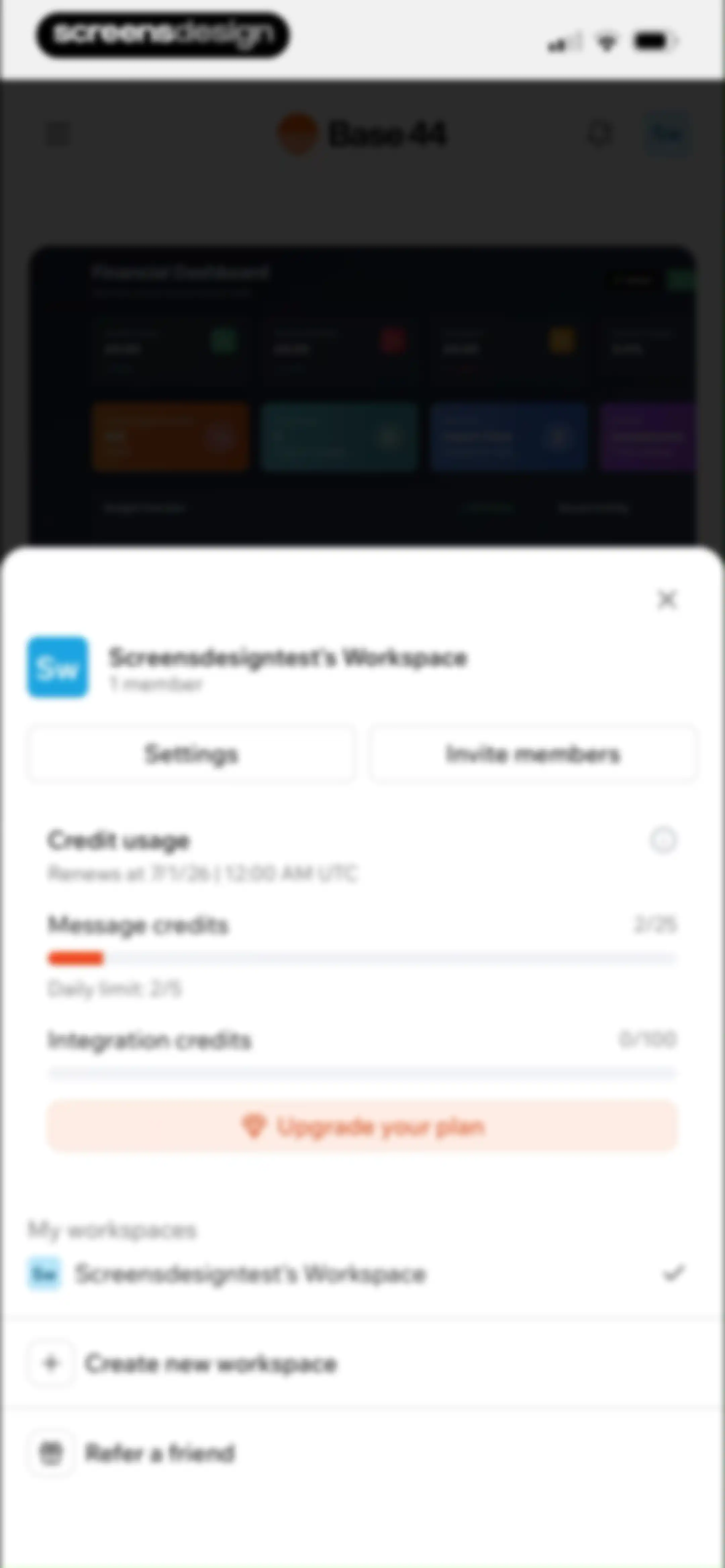 Base44: Build with AI screen 118