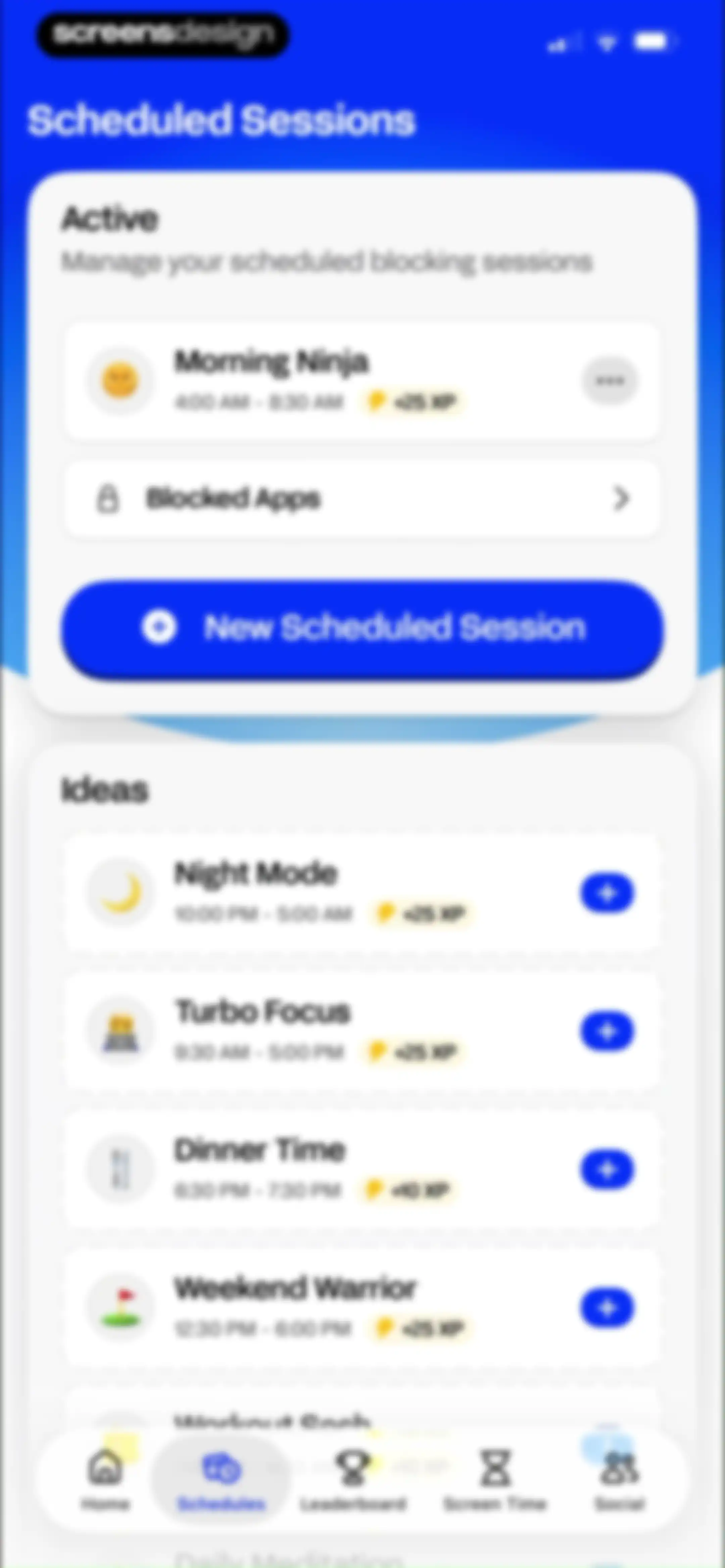BePresent: Screen Time Control screen 76