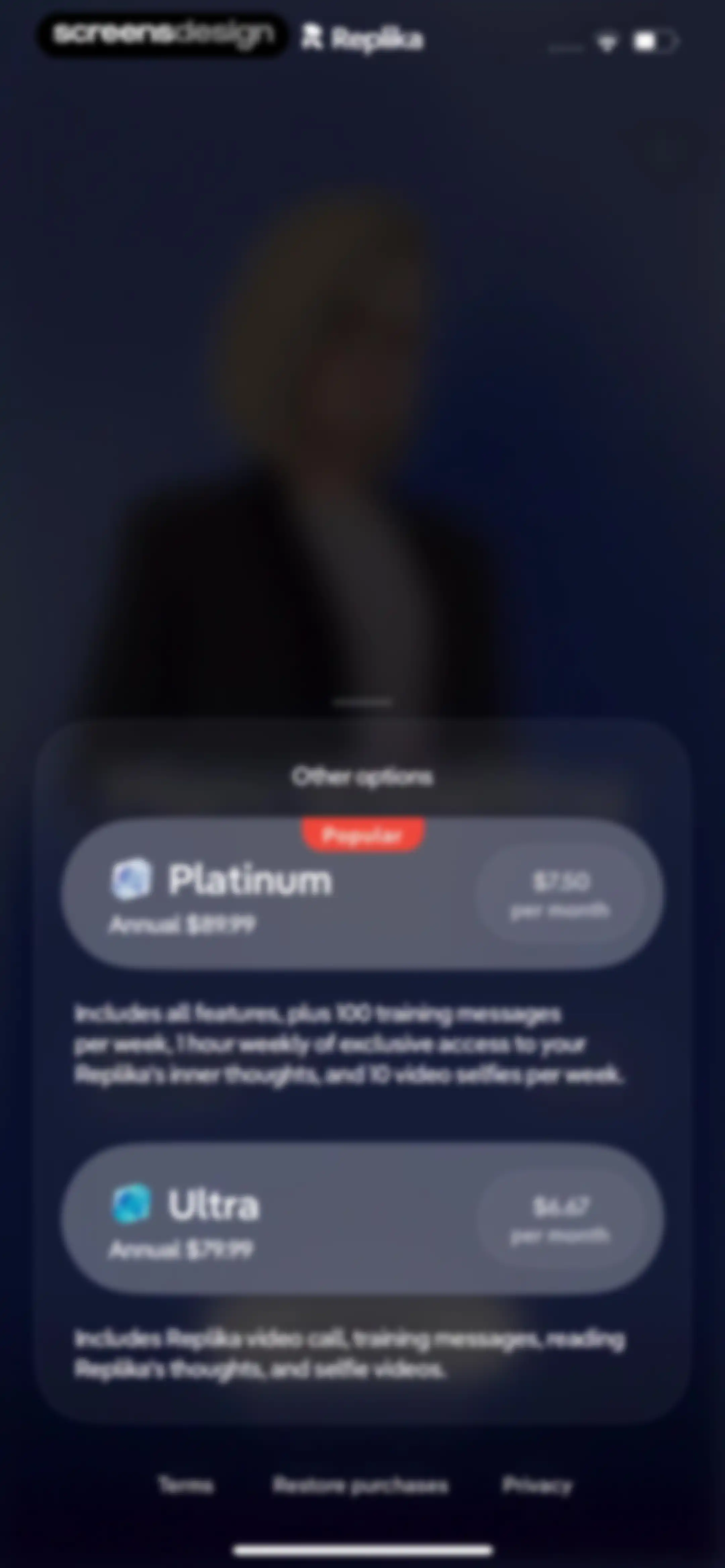 Replika - AI Companion Chat screen 32