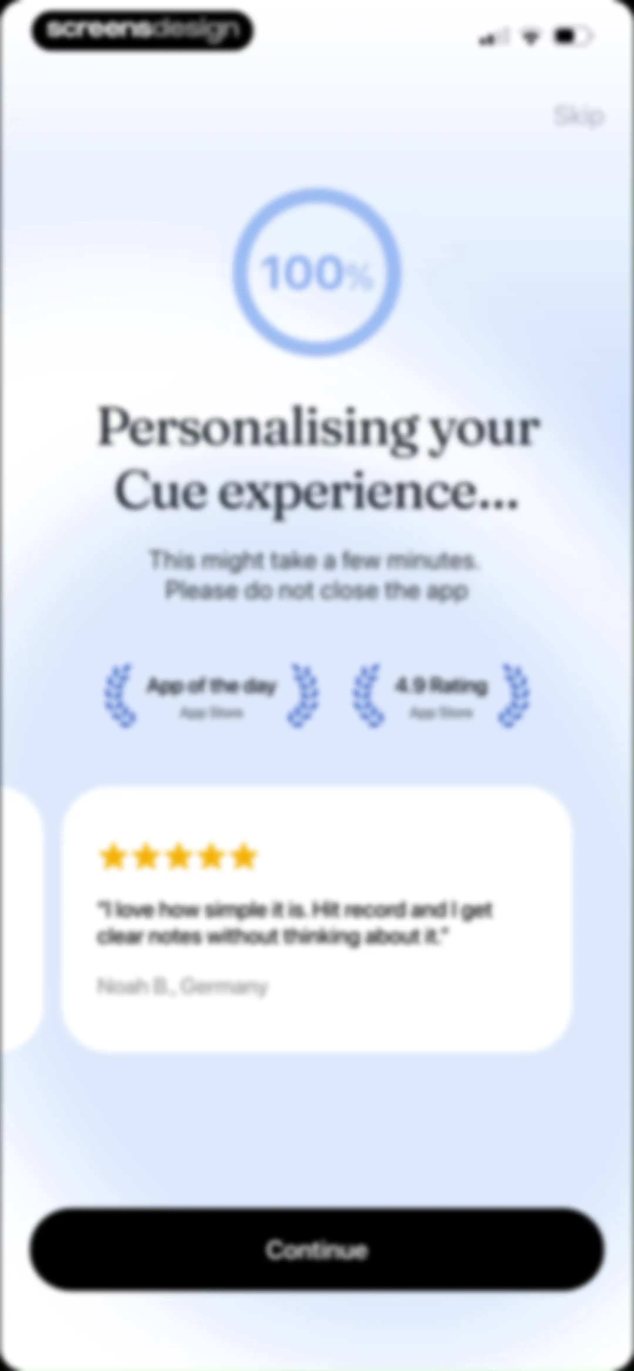 Cue: AI Note Taker & Recorder screen 16