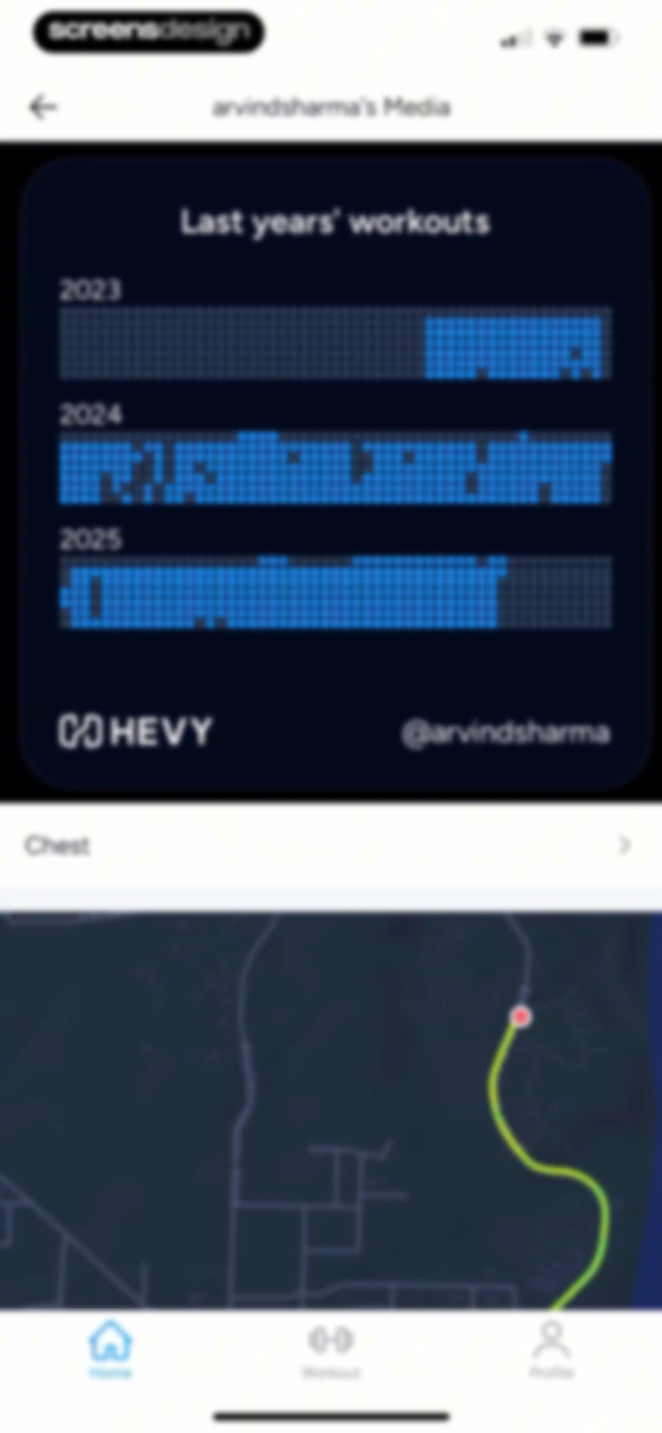 Hevy - Workout Tracker Gym Log screen 107