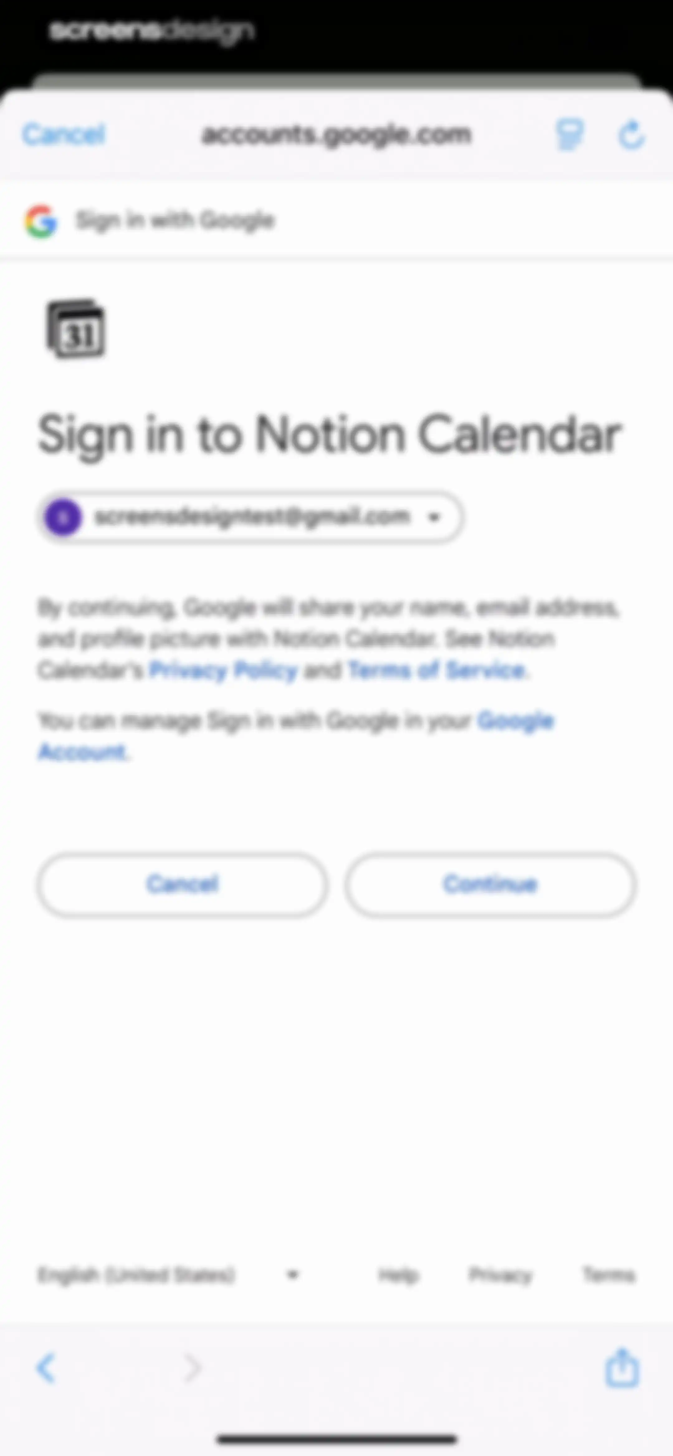 Notion Calendar screen 11