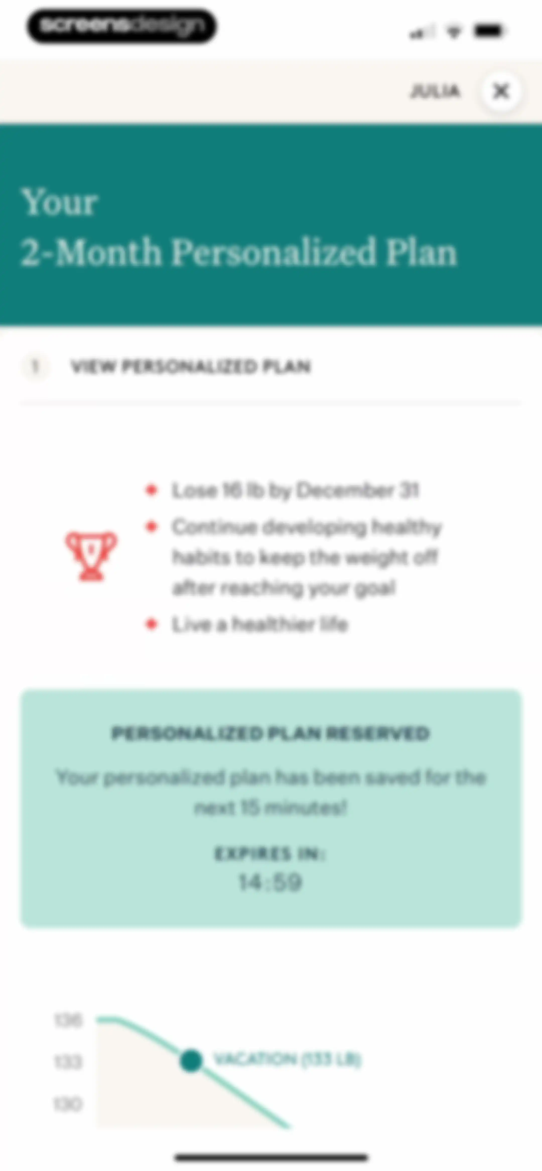 Noom Weight Loss, Food Tracker screen 105