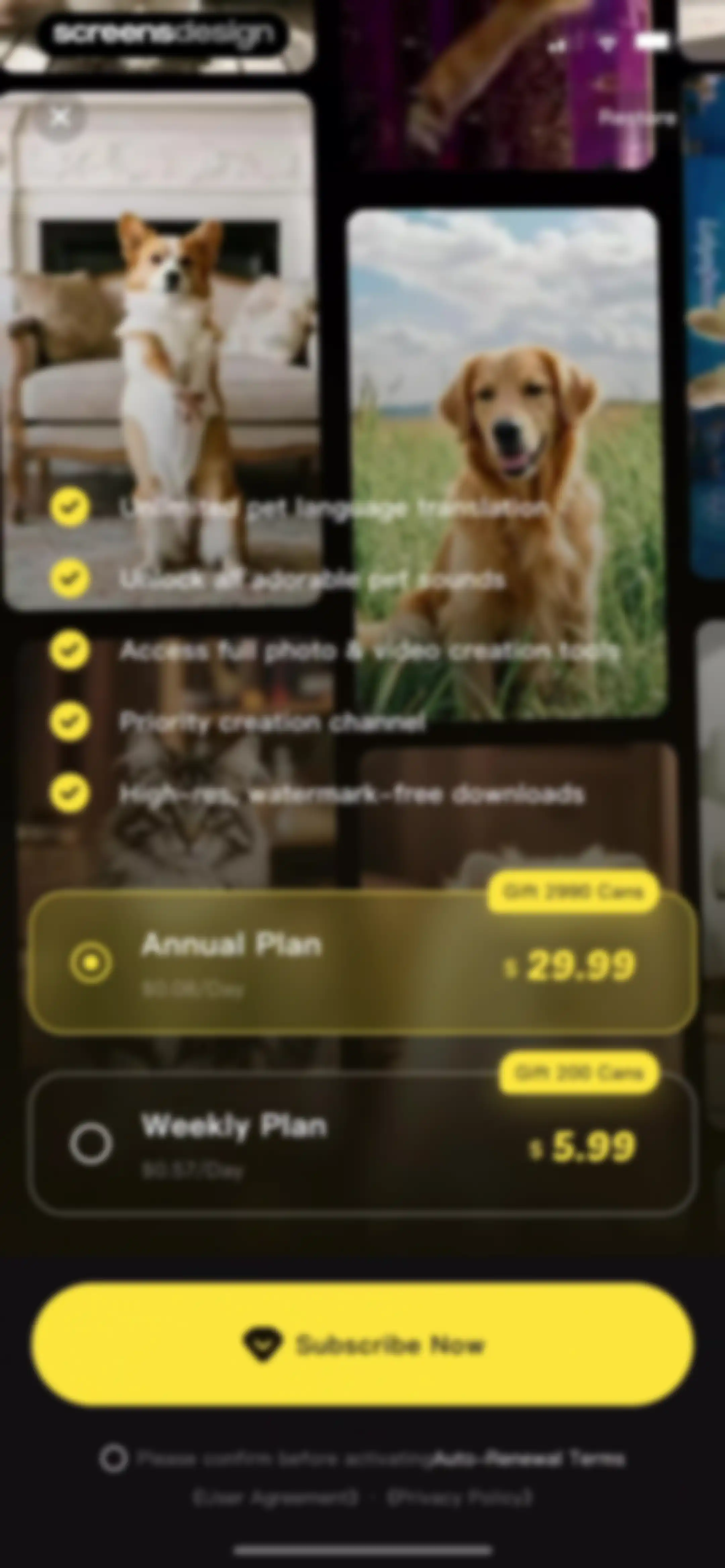 PetFun-Pet Talk & Camera screen 55