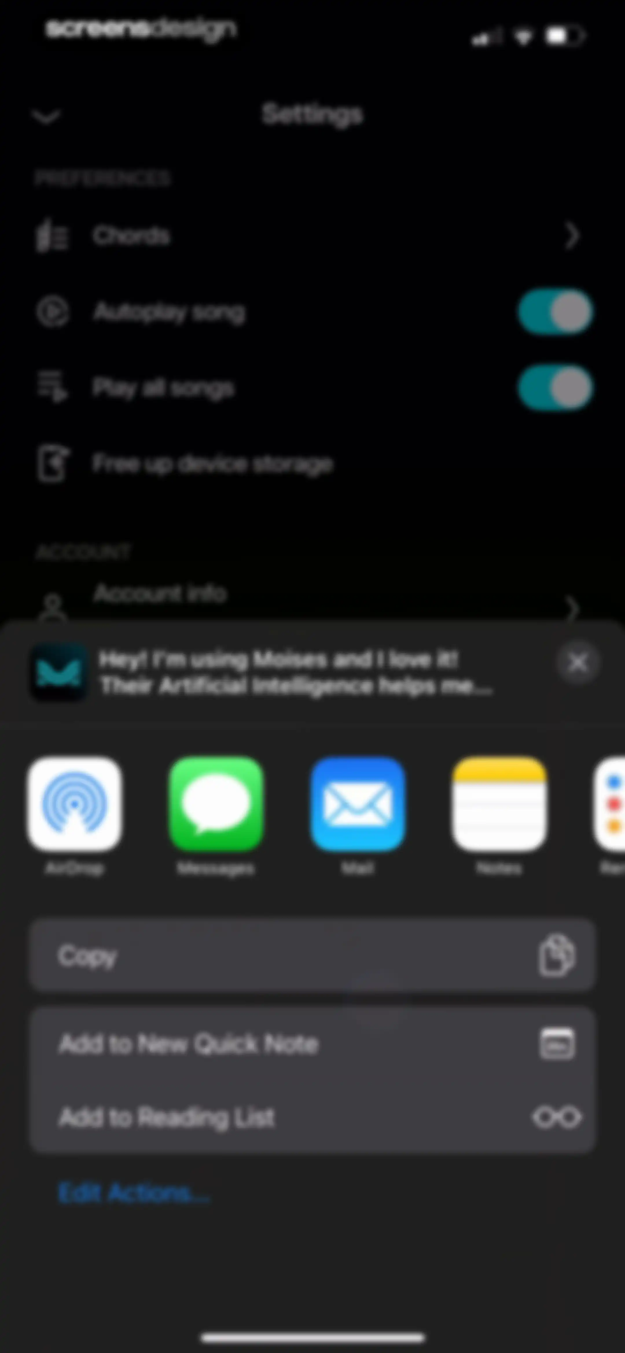 Moises: The Musician's App screen 97
