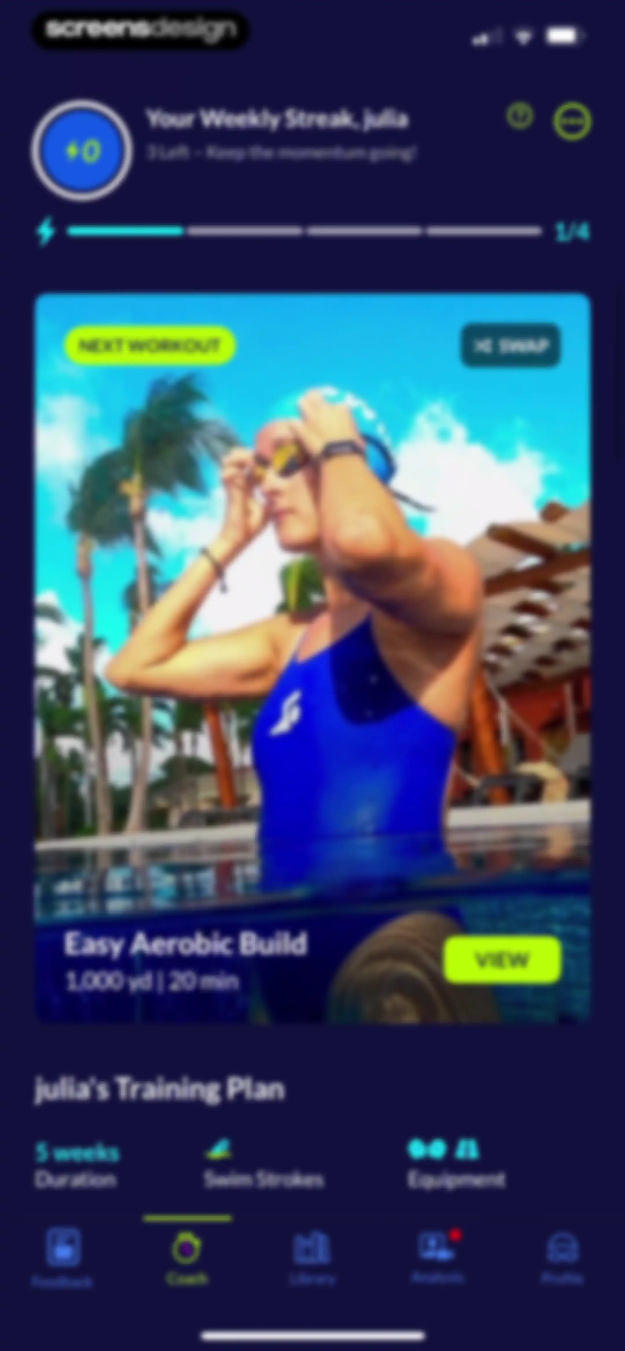 MySwimPro: #1 Swim Workout App screen 92