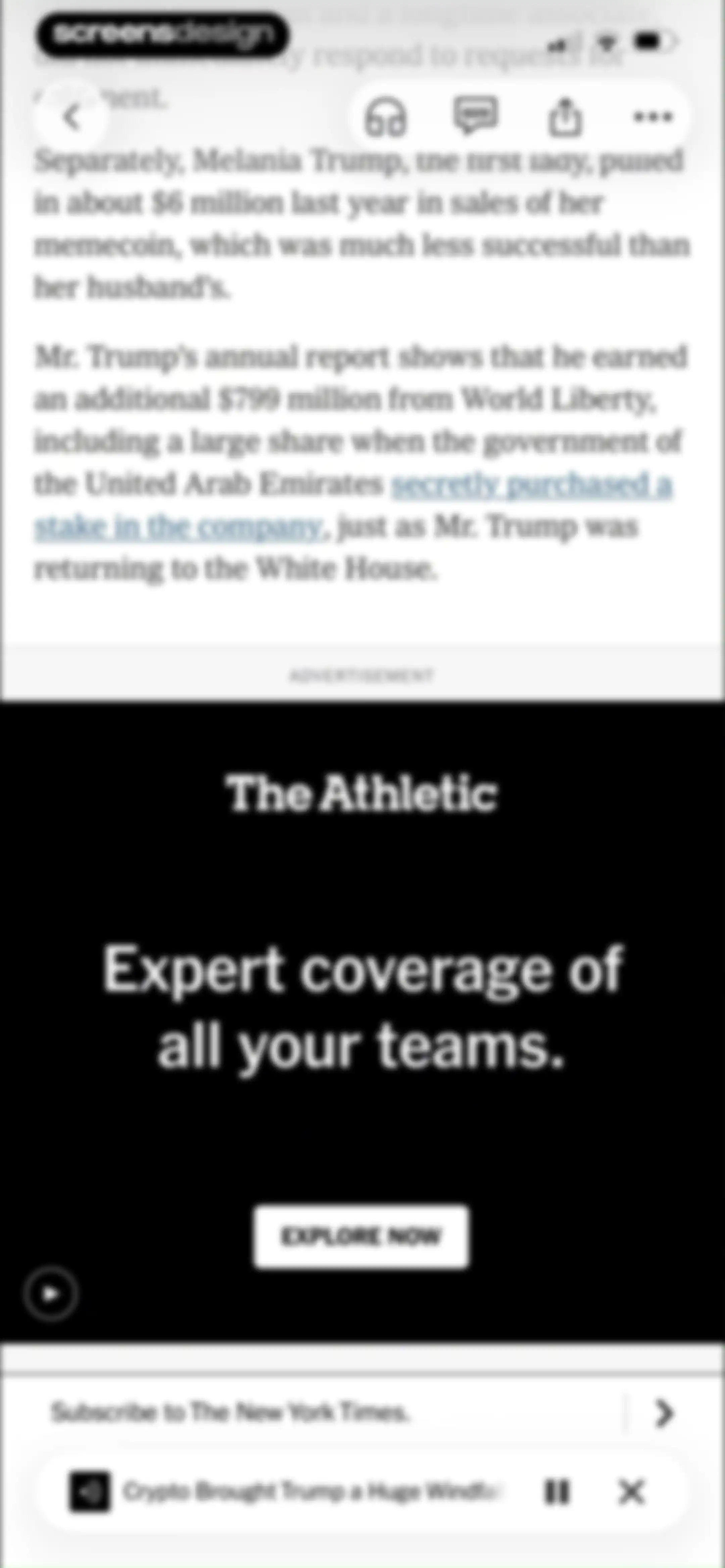 NYTimes: US and Global News screen 17