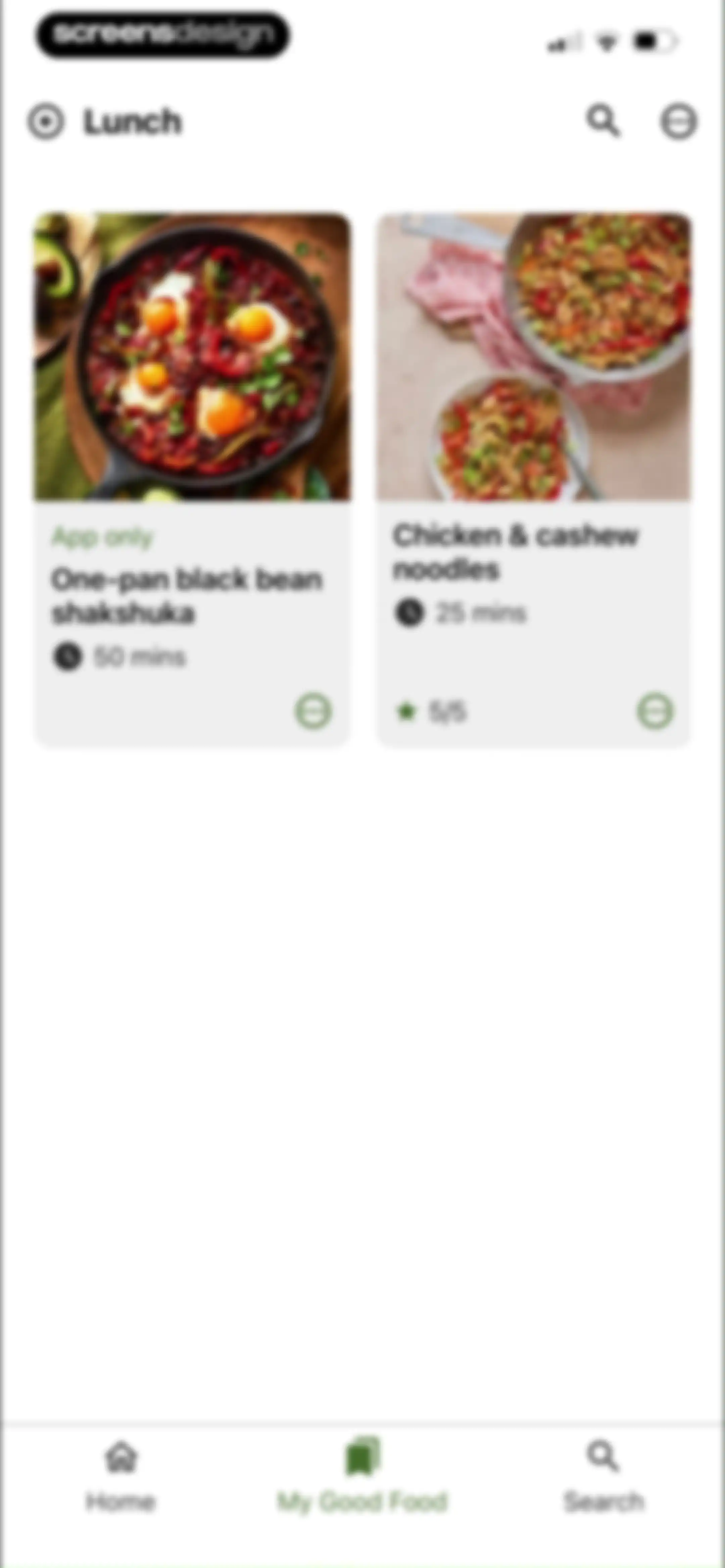 Good Food: Recipe Finder screen 50