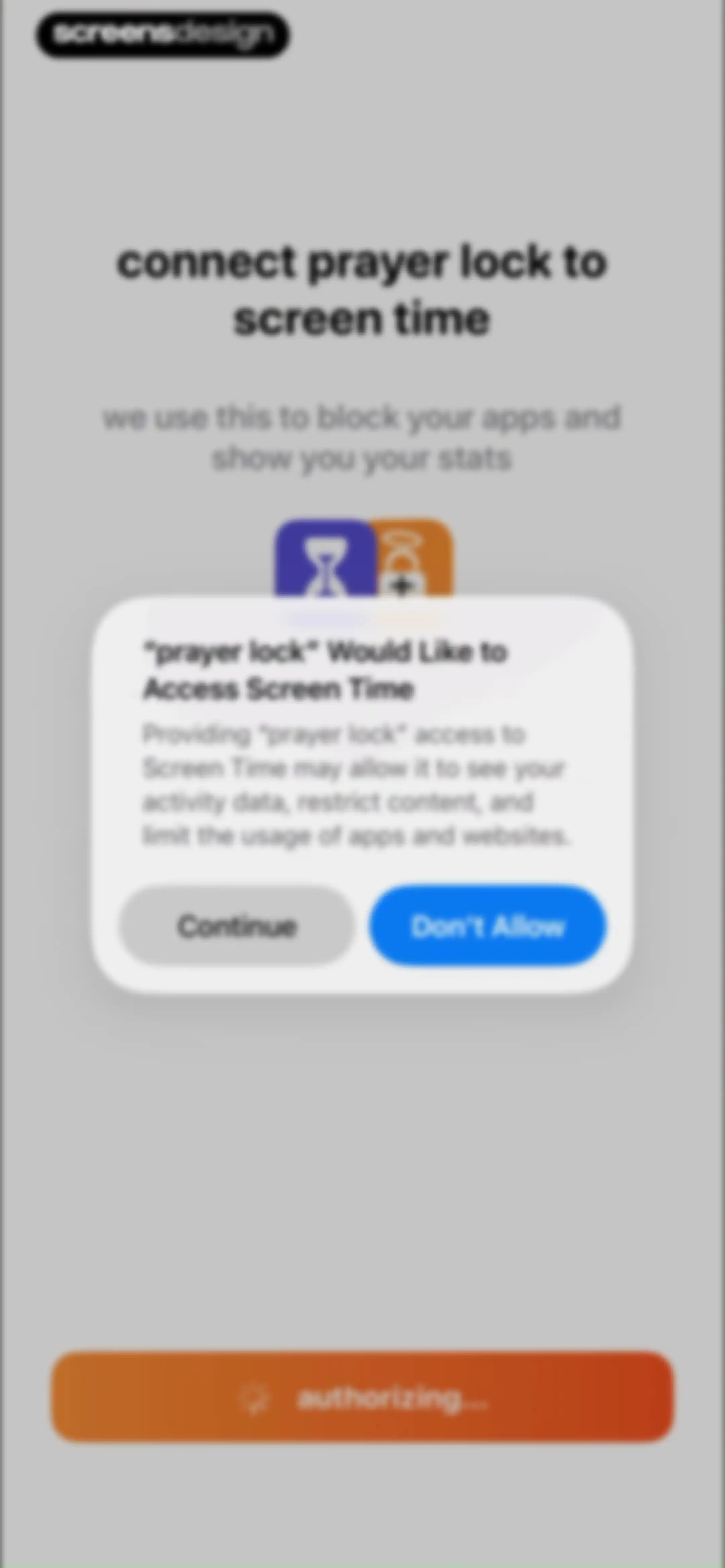 prayer lock: christian focus screen 50