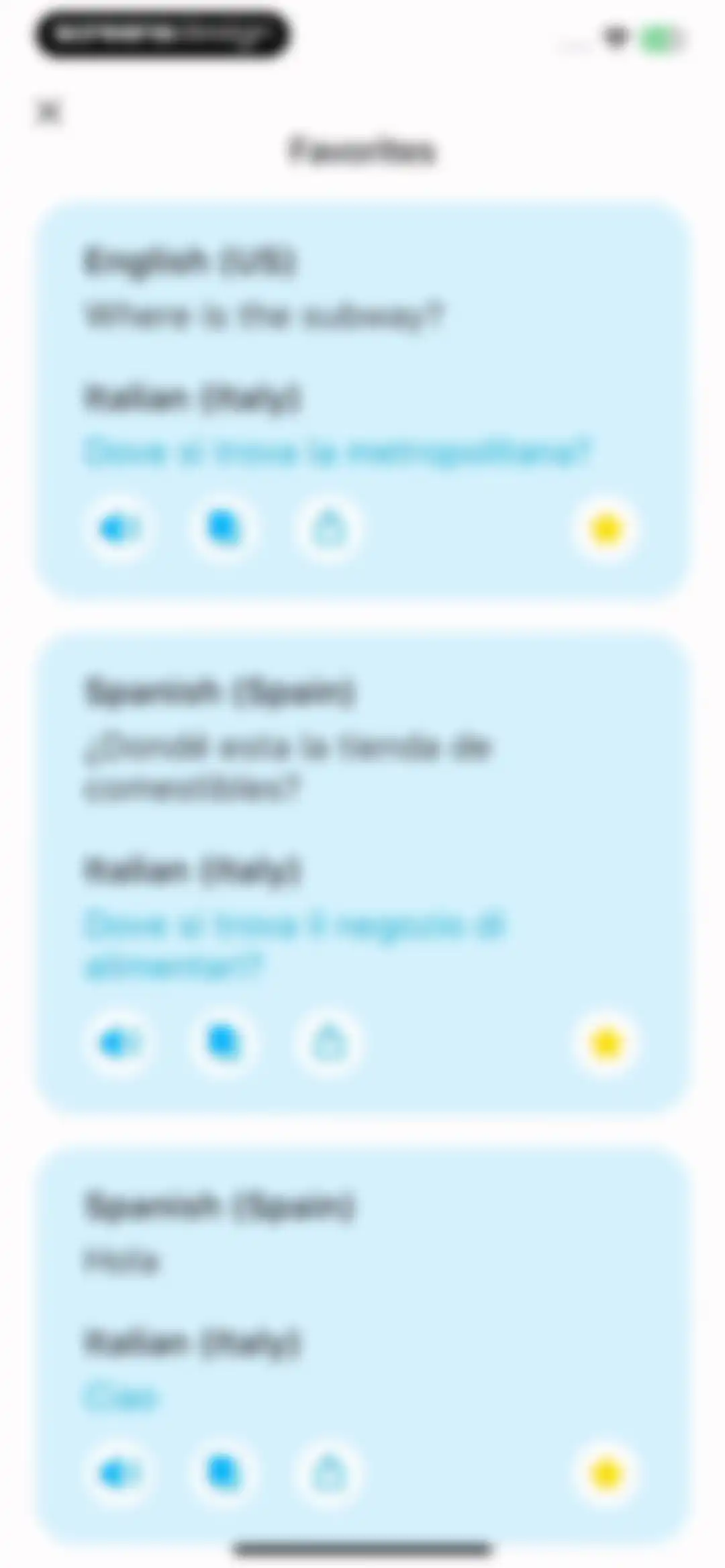 Dialog - Translate Speech screen 28